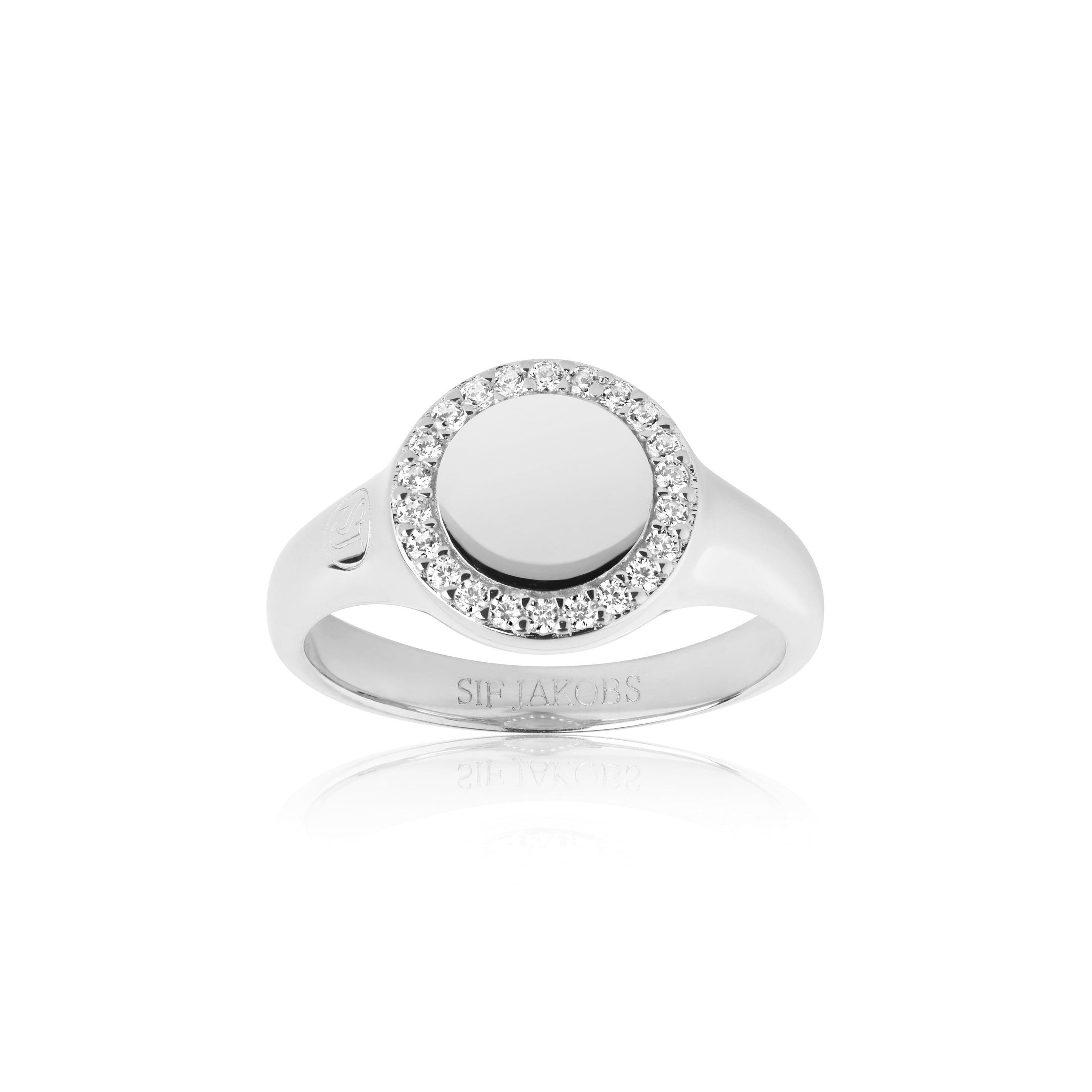 R11577 Sif Jakobs Signet Ring Med Sten - Sif Jakobs Fingerringe  - 1233690088273