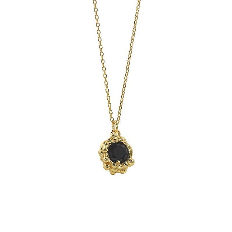 Sort Donnatella Halskæde Black Bubbles - Donnatella Halskæder