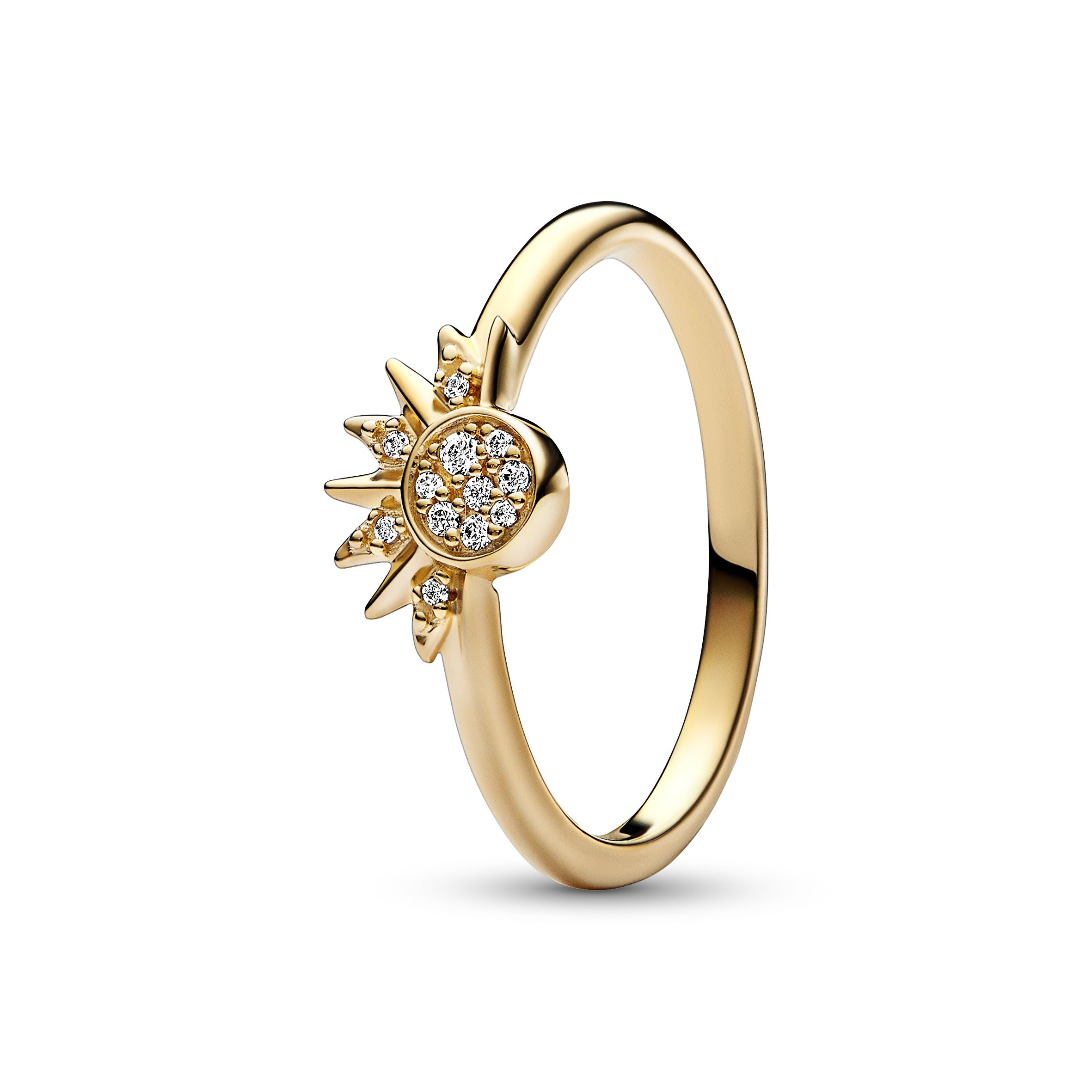 Pandora Forgyldt Sol Ring Med Sten 162674c01 - Pandora Fingerringe  - 1233690207674
