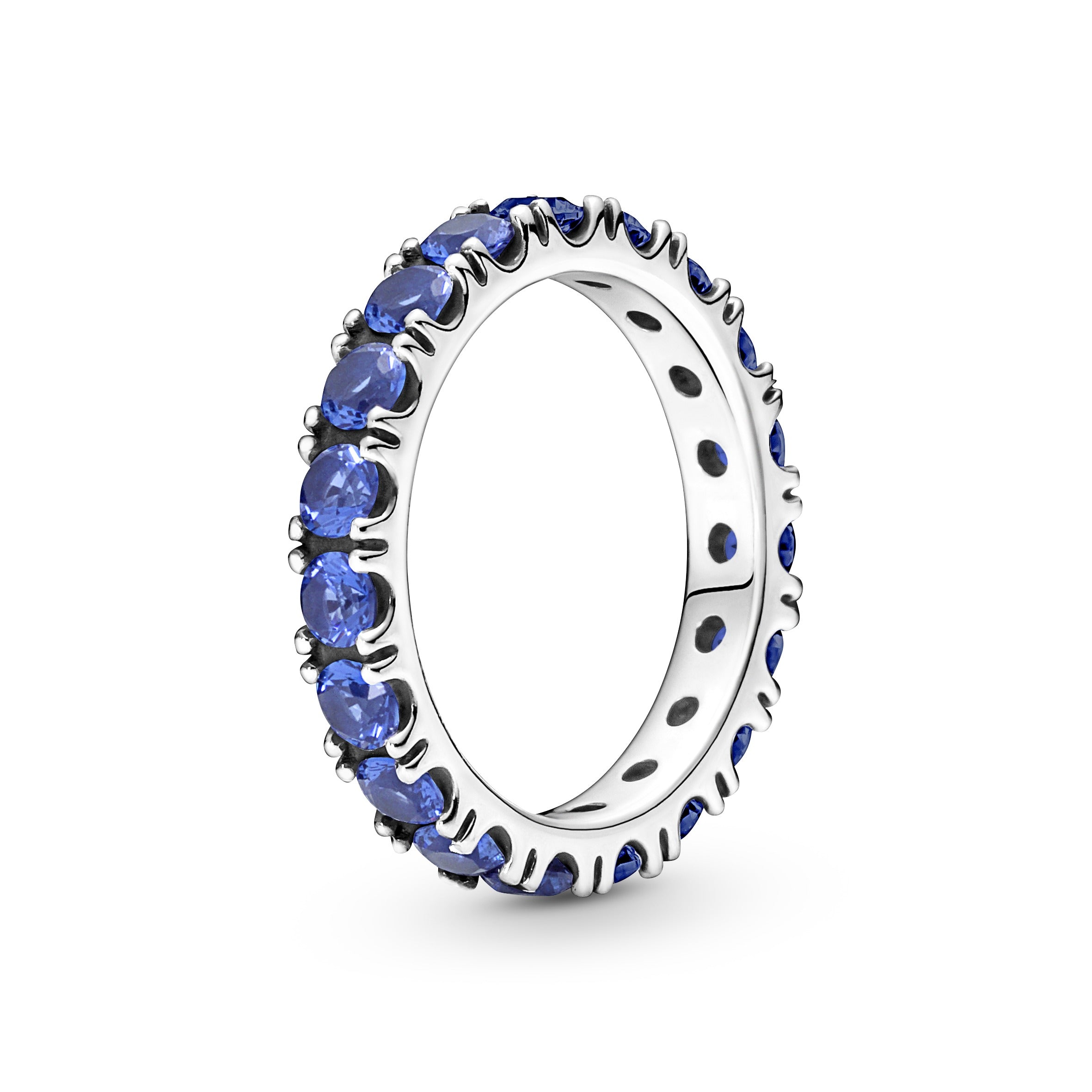 Pandora Eternity Ring Med Funklende Blå Sten 190050c02 - Pandora Fingerringe  - 1233690156026
