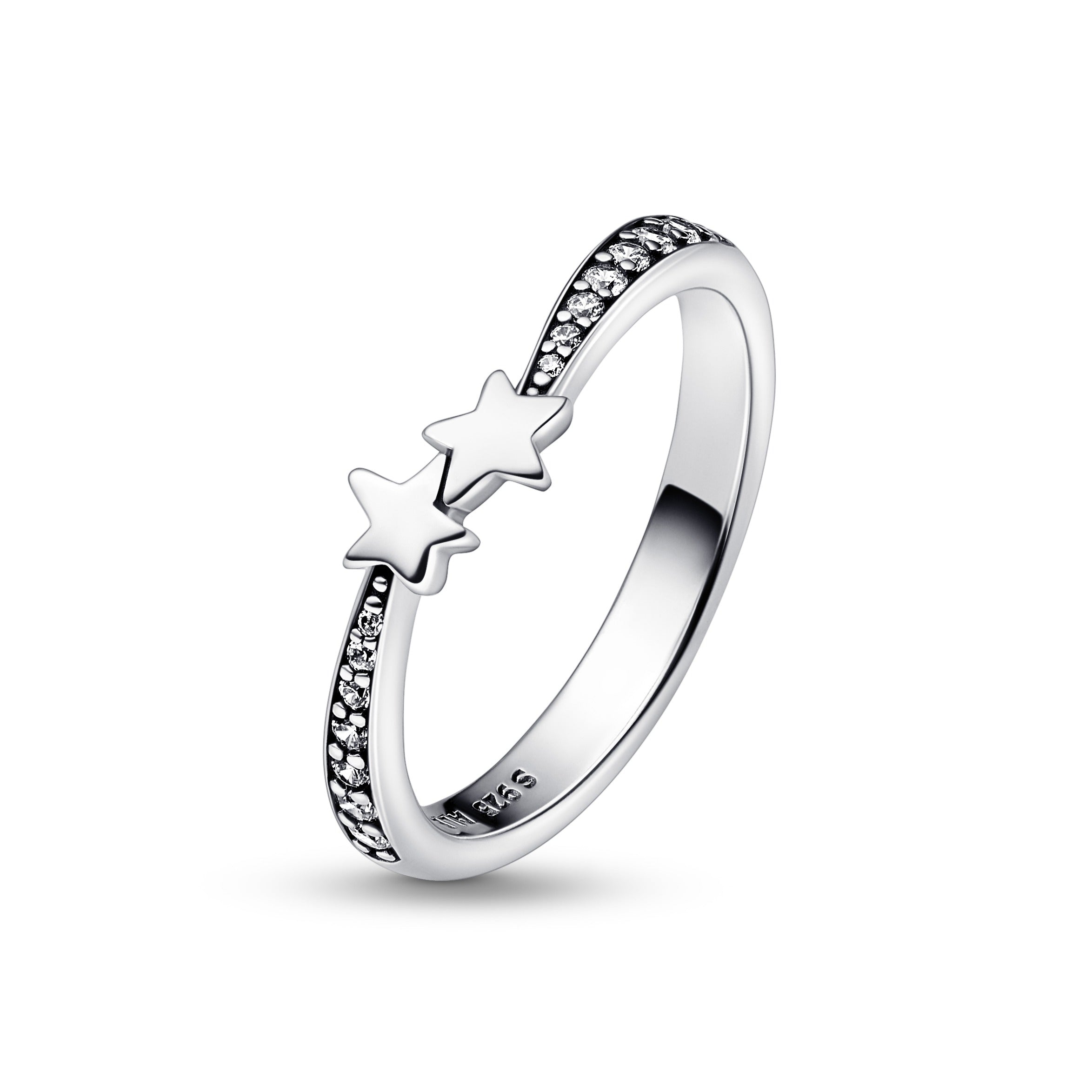 Pandora Stjerne Ring Med Sten 192365c01 - Pandora Fingerringe  - 1233690189215
