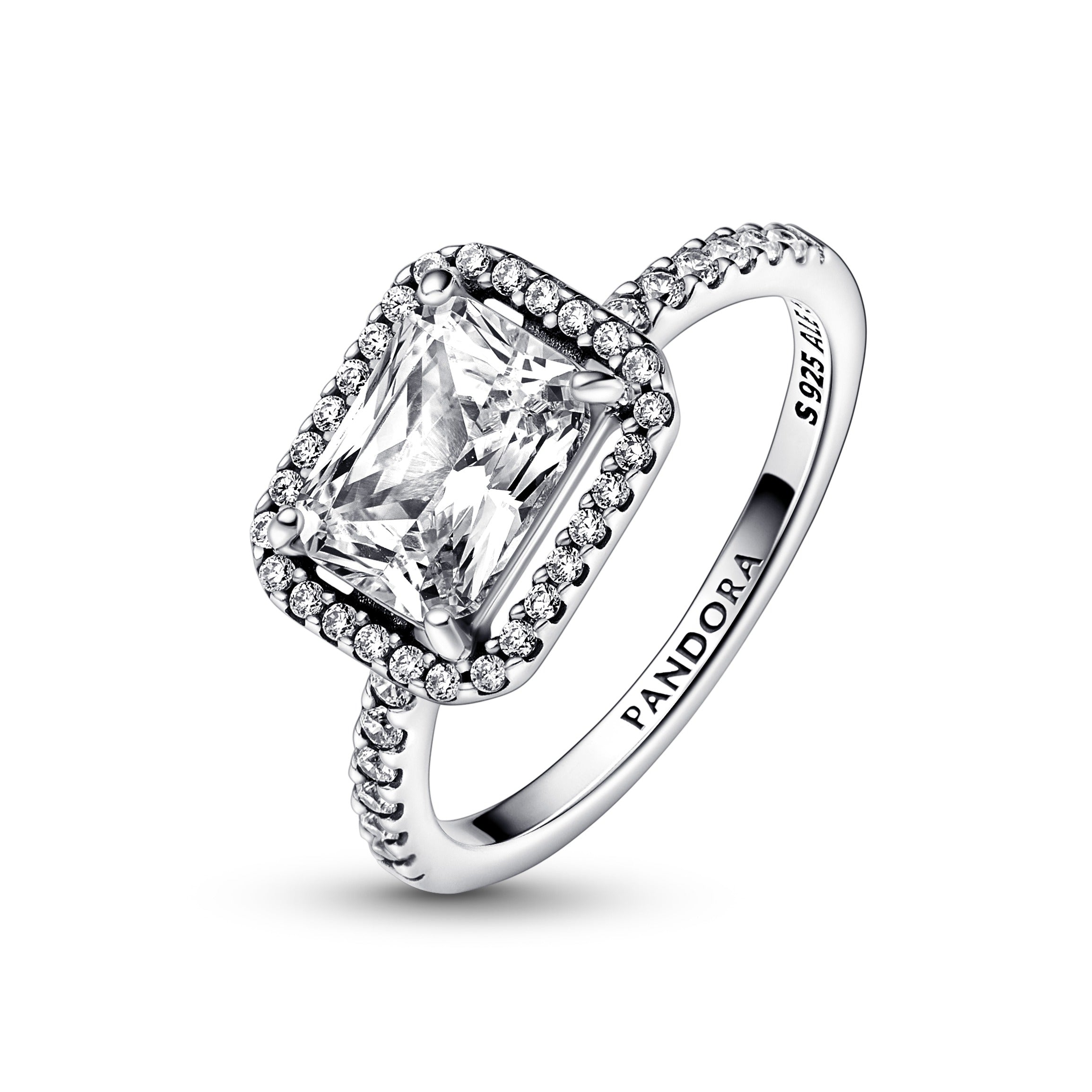 Pandora Sølv Ring Med Stor Stn 192391c01 - Pandora Fingerringe  - 1233690186948