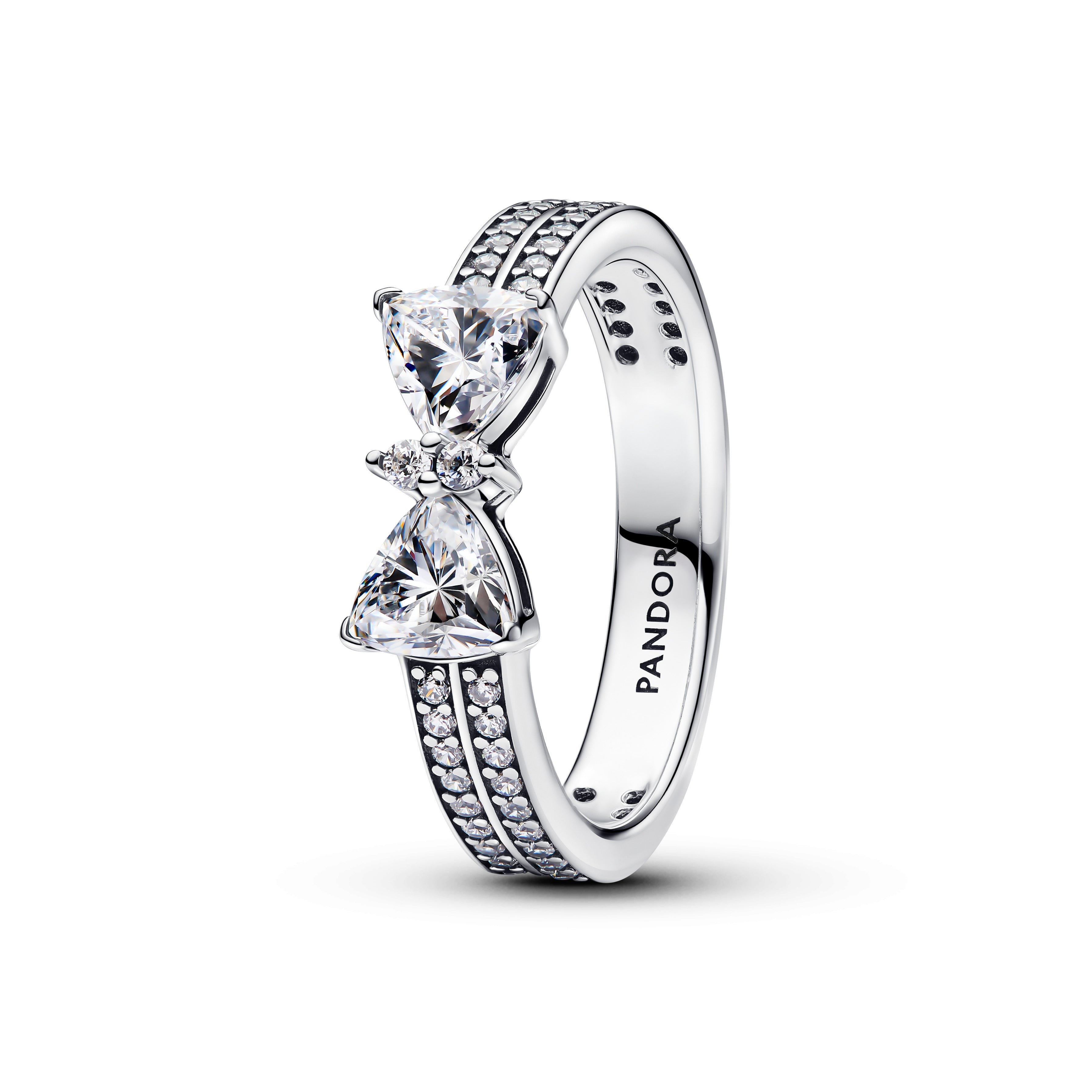 Pandora Funklende Sløjfe Ring Sølv 193552c01 - Pandora Fingerringe