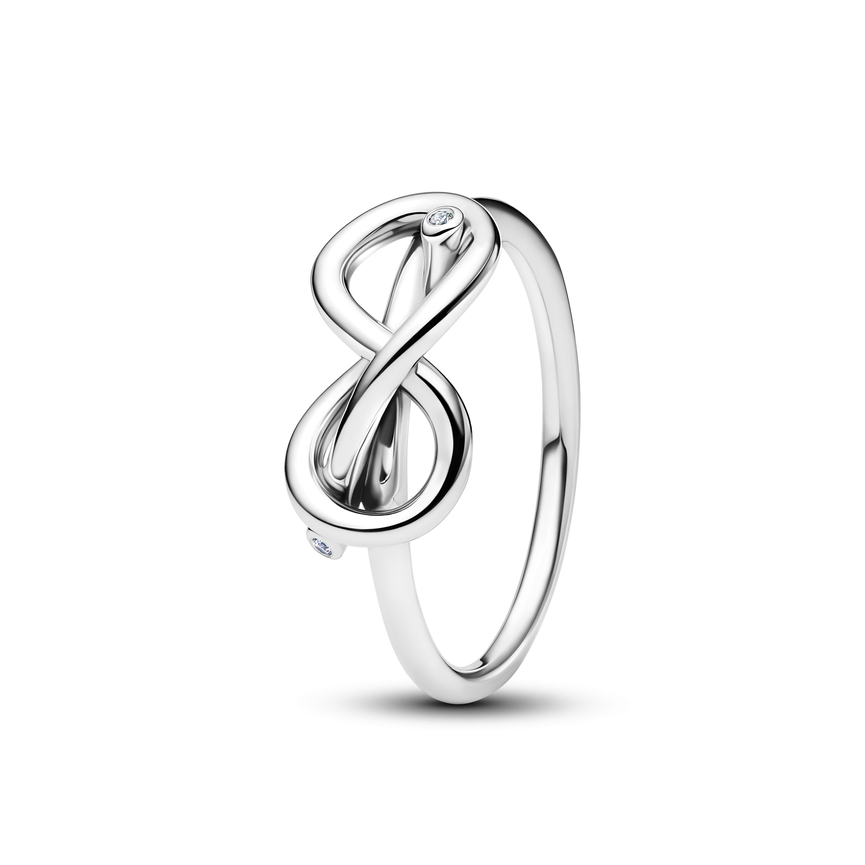 Pandora Uendeligheds Knude Ring Sølv Med Sten 193759c01 - Pandora Fingerringe