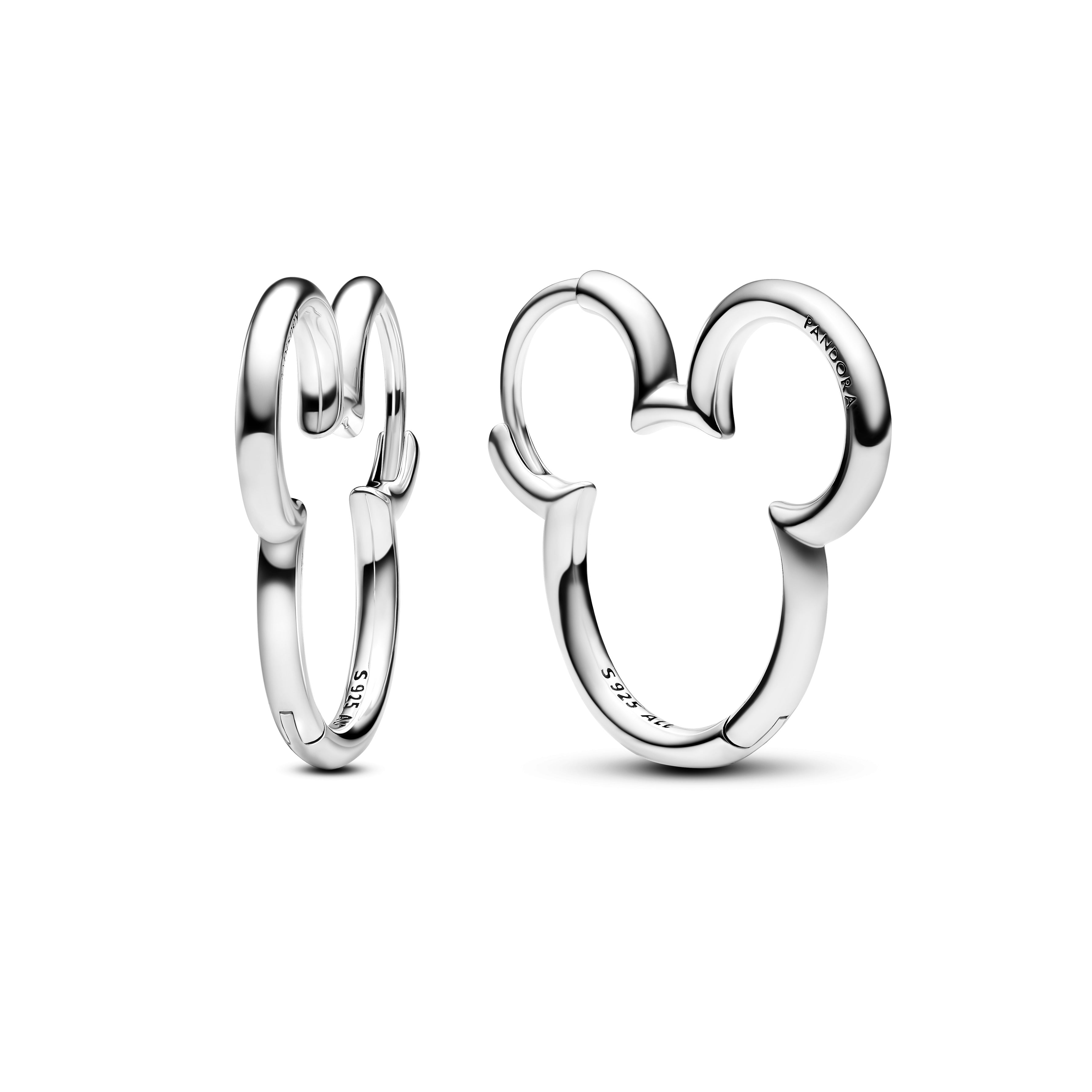 Pandora Disney Mickey Mouse Silhuet Creoler 293528c00 - Pandora Øreringe
