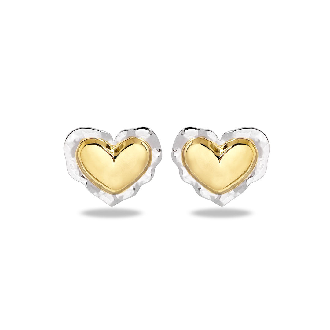 Sæt Heartcushion Karat Forgyldning - Szhirley Øreringe