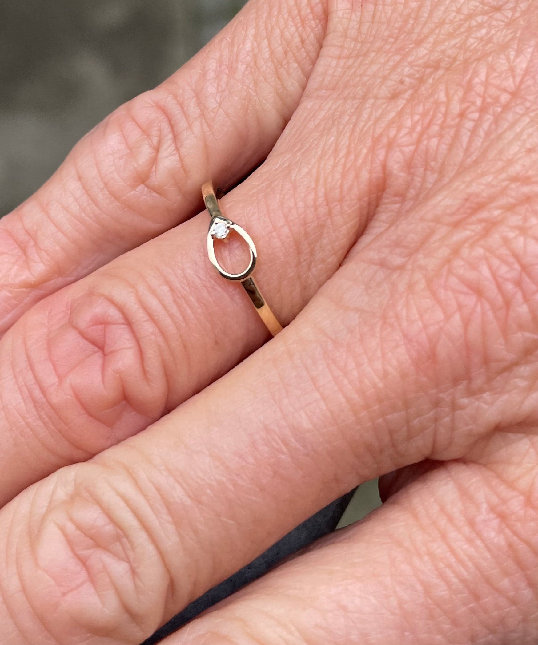 Blomster Jewellery 14kt Guld Ring Med Diamant Blgu47r - Fingerringe  - 1233690219431