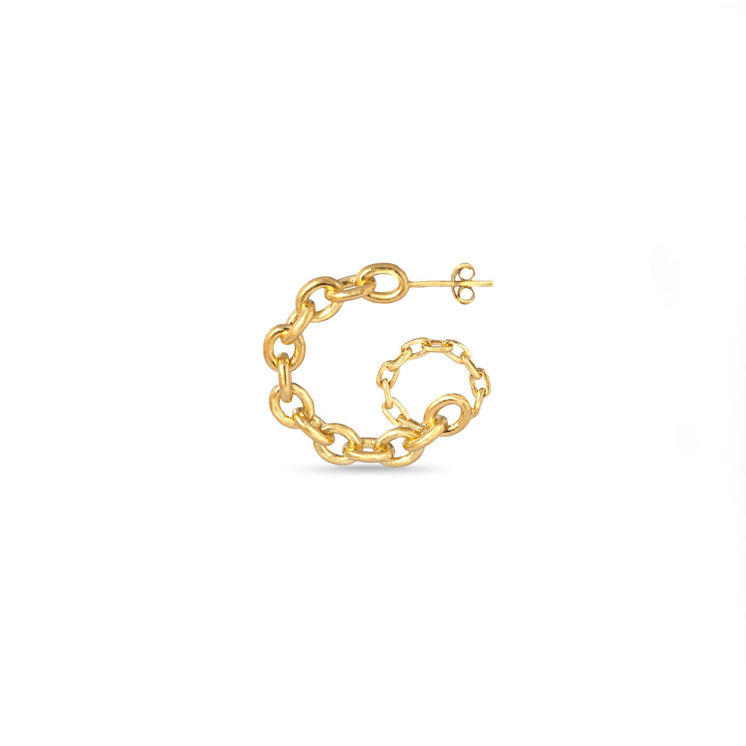 Hoop Ørering Innercircle Karat Forgyldt Sterling Limited - Szhirley Øreringe