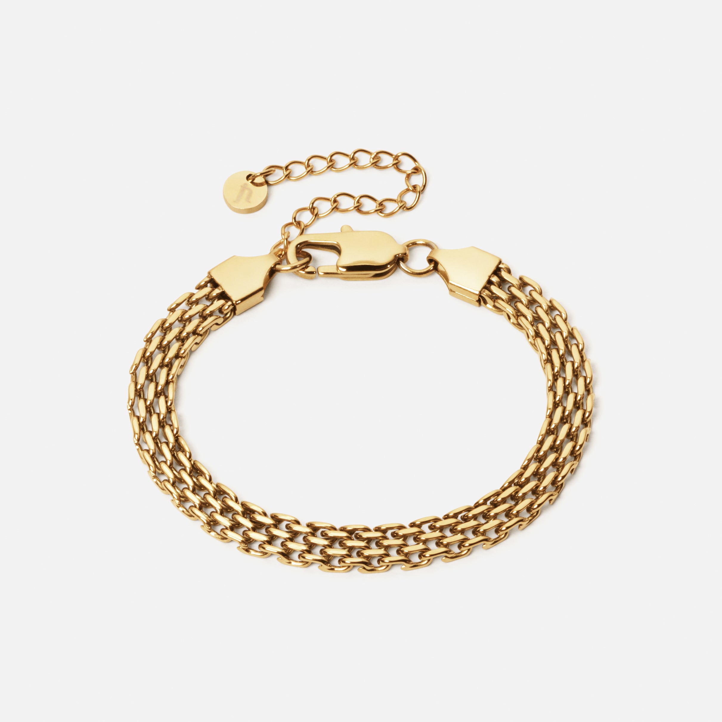Mesh Armbånd 18k Guldbelagt 6mm - Josephine Nord Armbånd