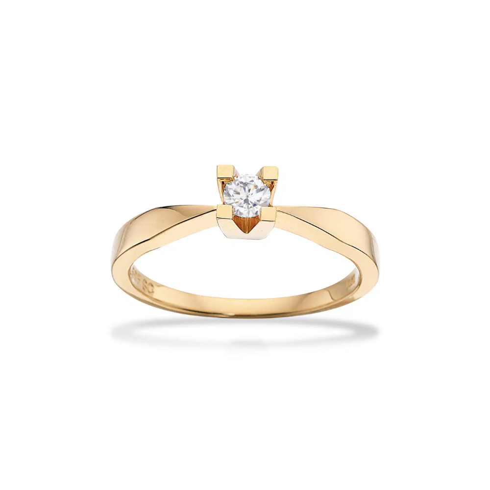 Scrouples Kleopatra Guld Ring Med 15ct Diamant - Scrouples Fingerringe