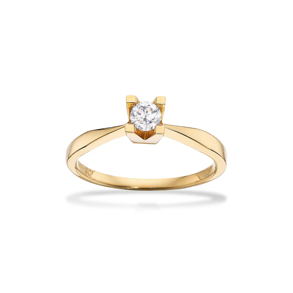 Scrouples Kleopatra Guld Ring Med 20ct Diamant - Scrouples Fingerringe  - 1233690158488