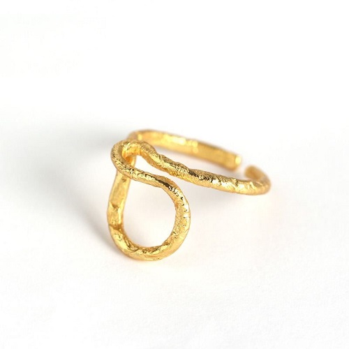 Donnatella Mila Ring Forgyldt Justerbar - Donnatella Fingerringe