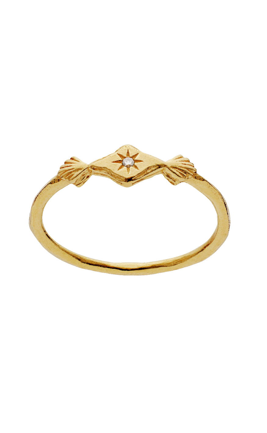 Guld Colour Maaneste Ring Annie Gold Colour - Maanesten Fingerringe  - 5715336017299