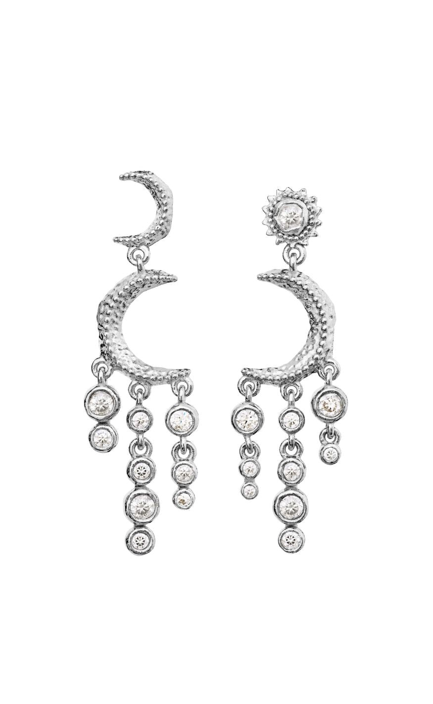 Maanesten Astrea Twinkle Silver Colour - Maanesten Øreringe  - 5715336047296