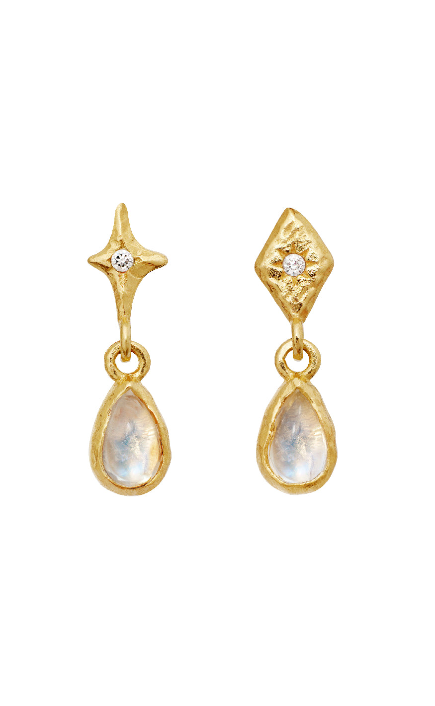 Guld Colour Maanesten Poco Gold Colour - Maanesten Øreringe - 5715336018463