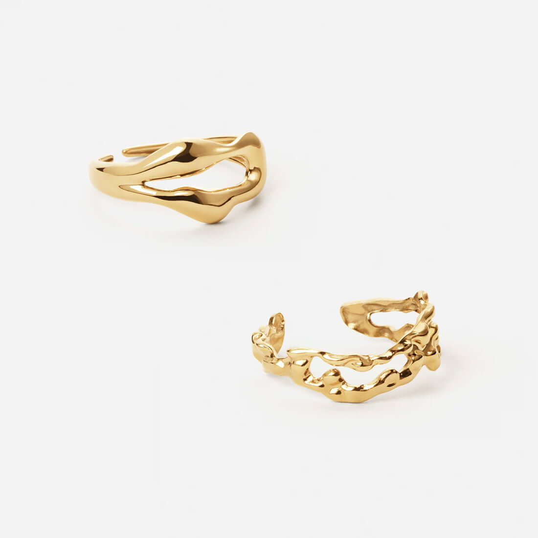Rift Meteor Justerbar Ring 18k Guldbelagt - Josephine Nord Fingerringe