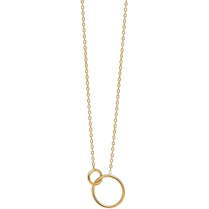 Enamel Copenhagen Halskæde Double Circle Forgyldt N11g - Halskæder