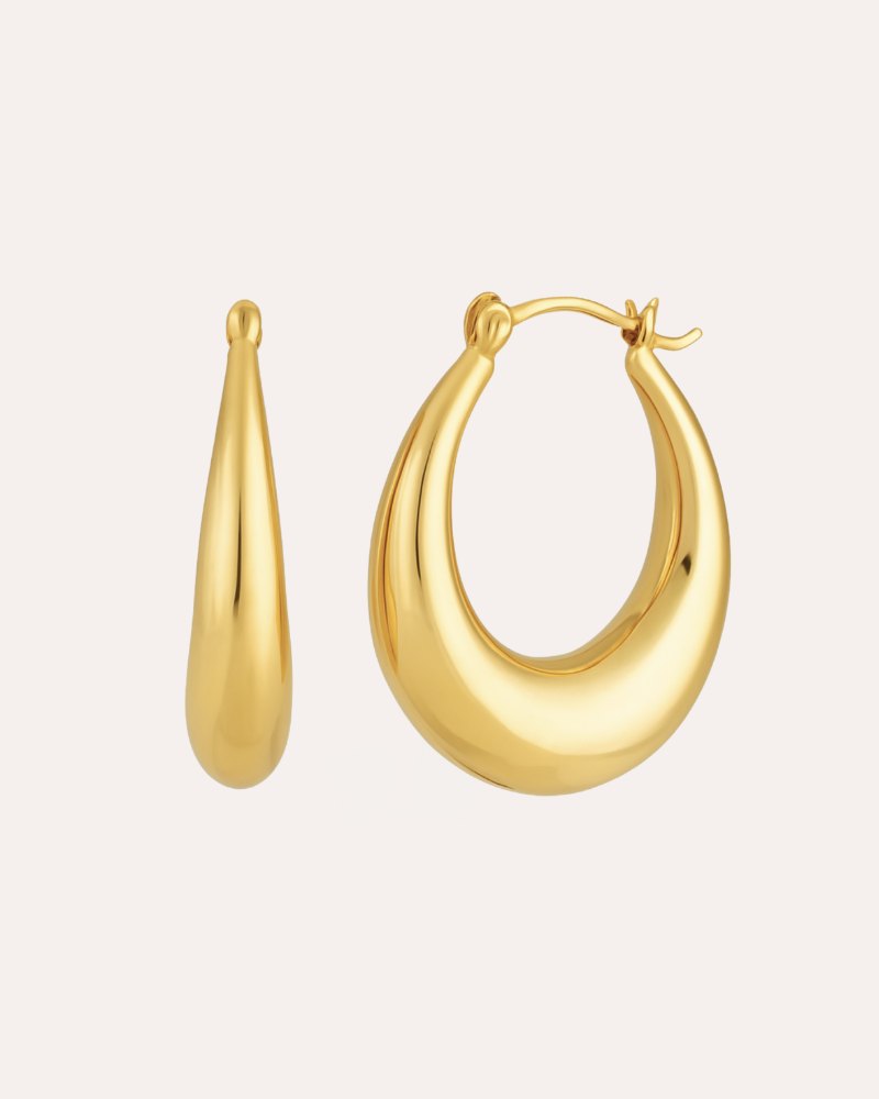 Oasis Earrings Forgyldt - Khaai Studio Øreringe  - 05715461009114