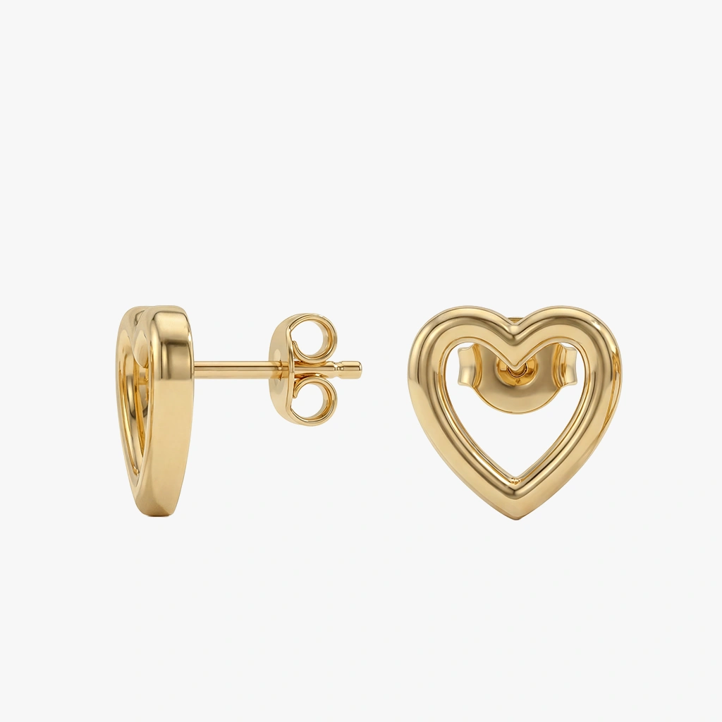 Åbne Hjerter øreringer 18k Jewelries - Øreringe