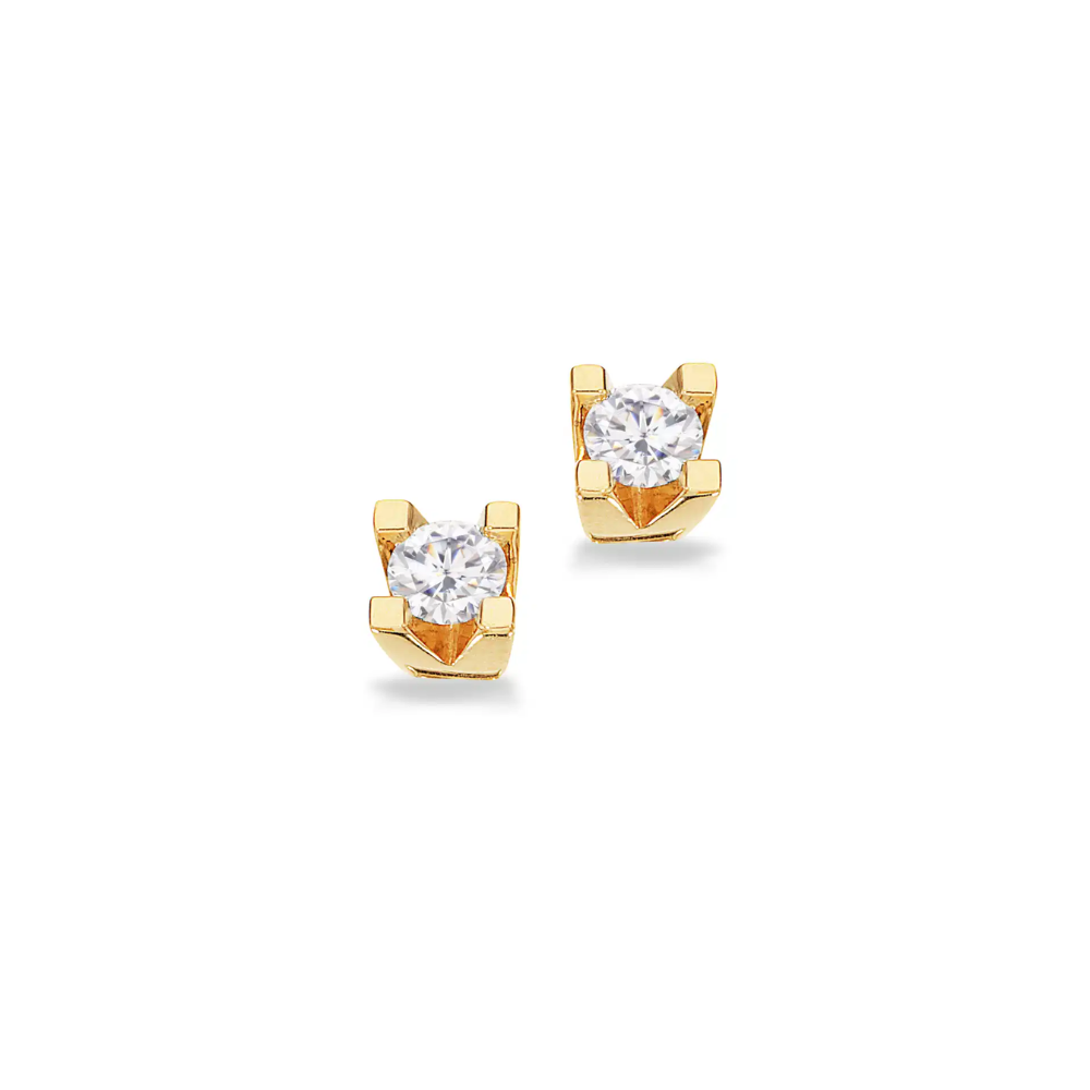 Scrouples Kleopatra Guld øreringe Med 20ct Diamant - Scrouples Ørestikkere  - 1233690117294