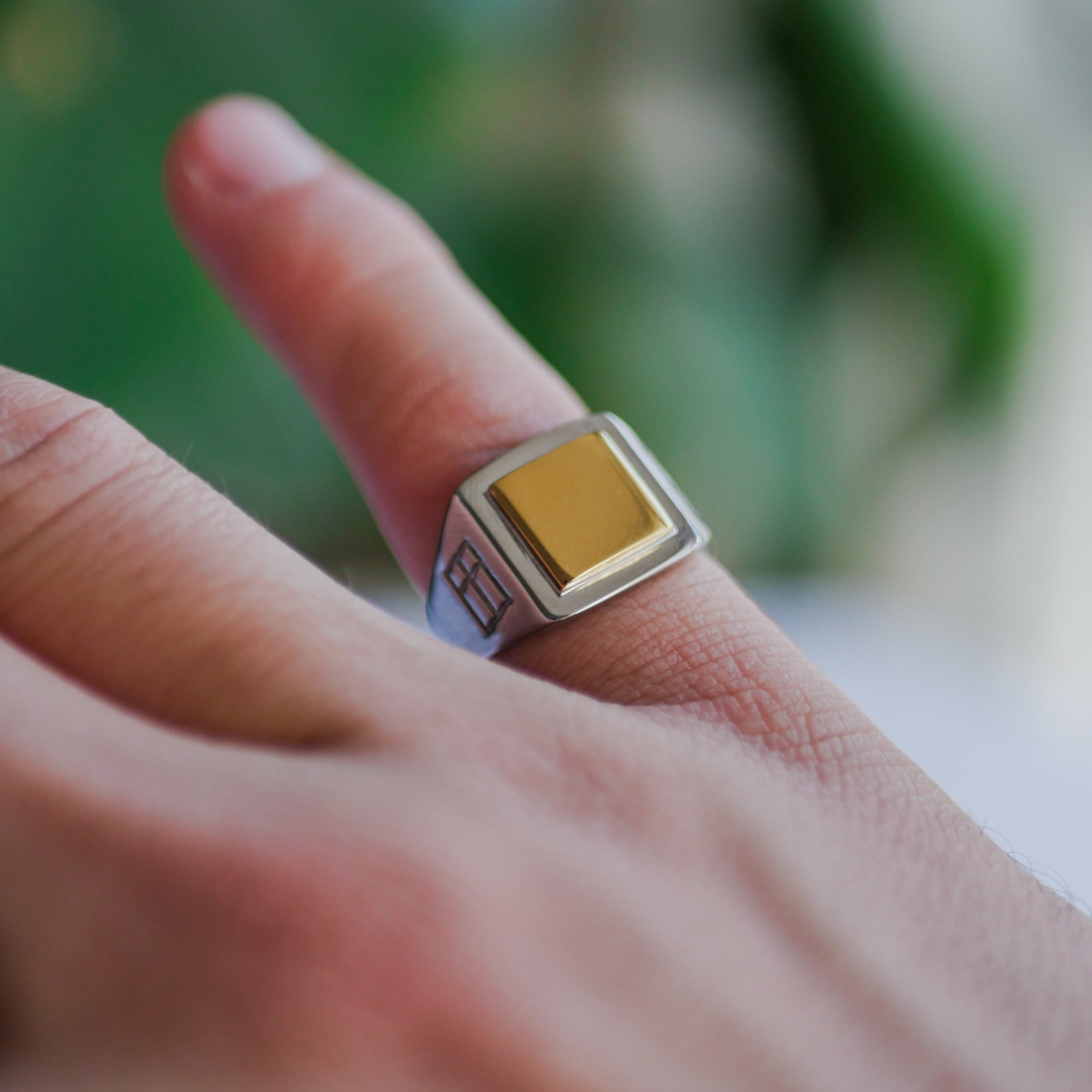 Sølvtonet Legacy Signature Two Tone Ring Str Herre Northern Legacy - Northernlegacy Fingerringe
