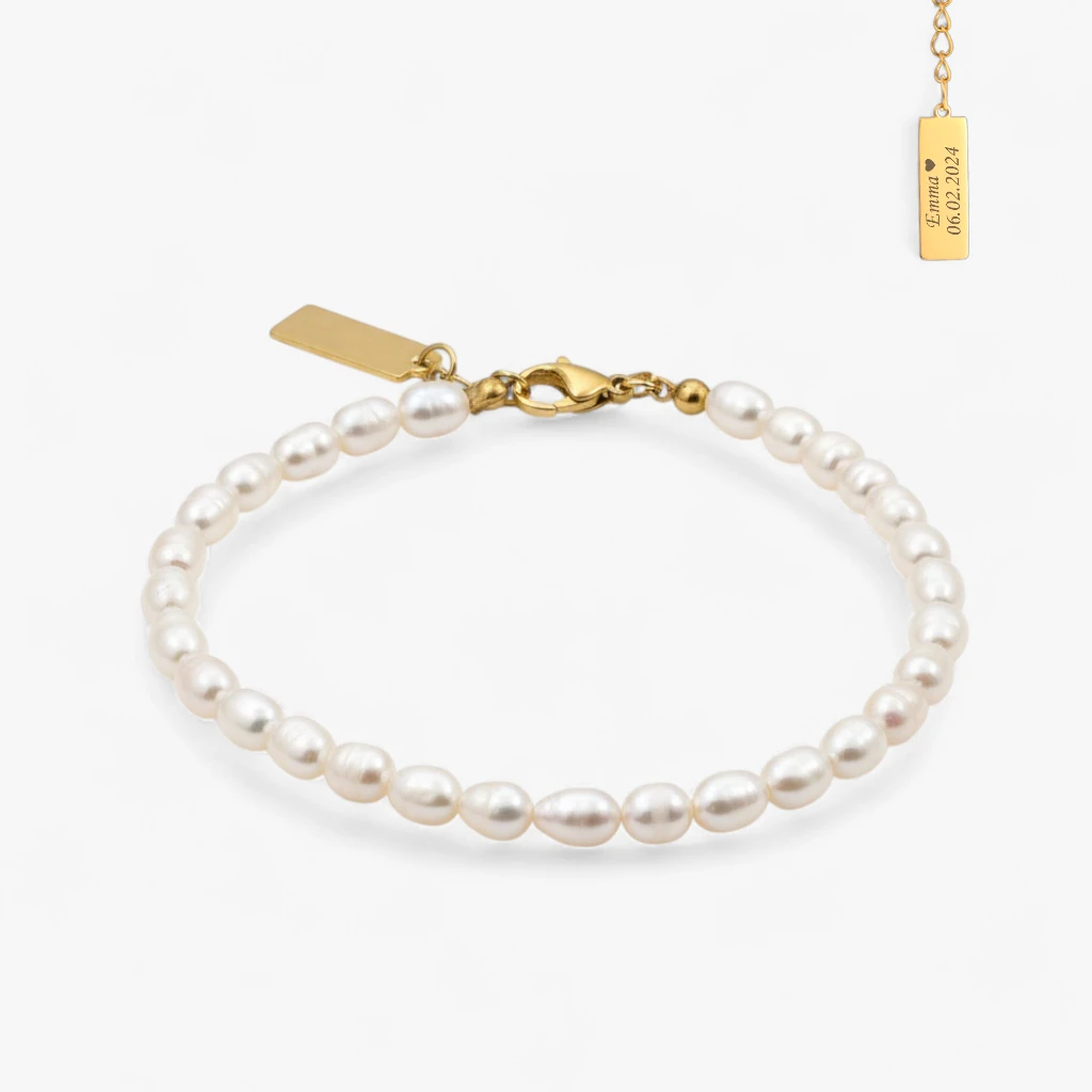Perle Armbånd 18k Forgyldt Jewelries - Armbånd