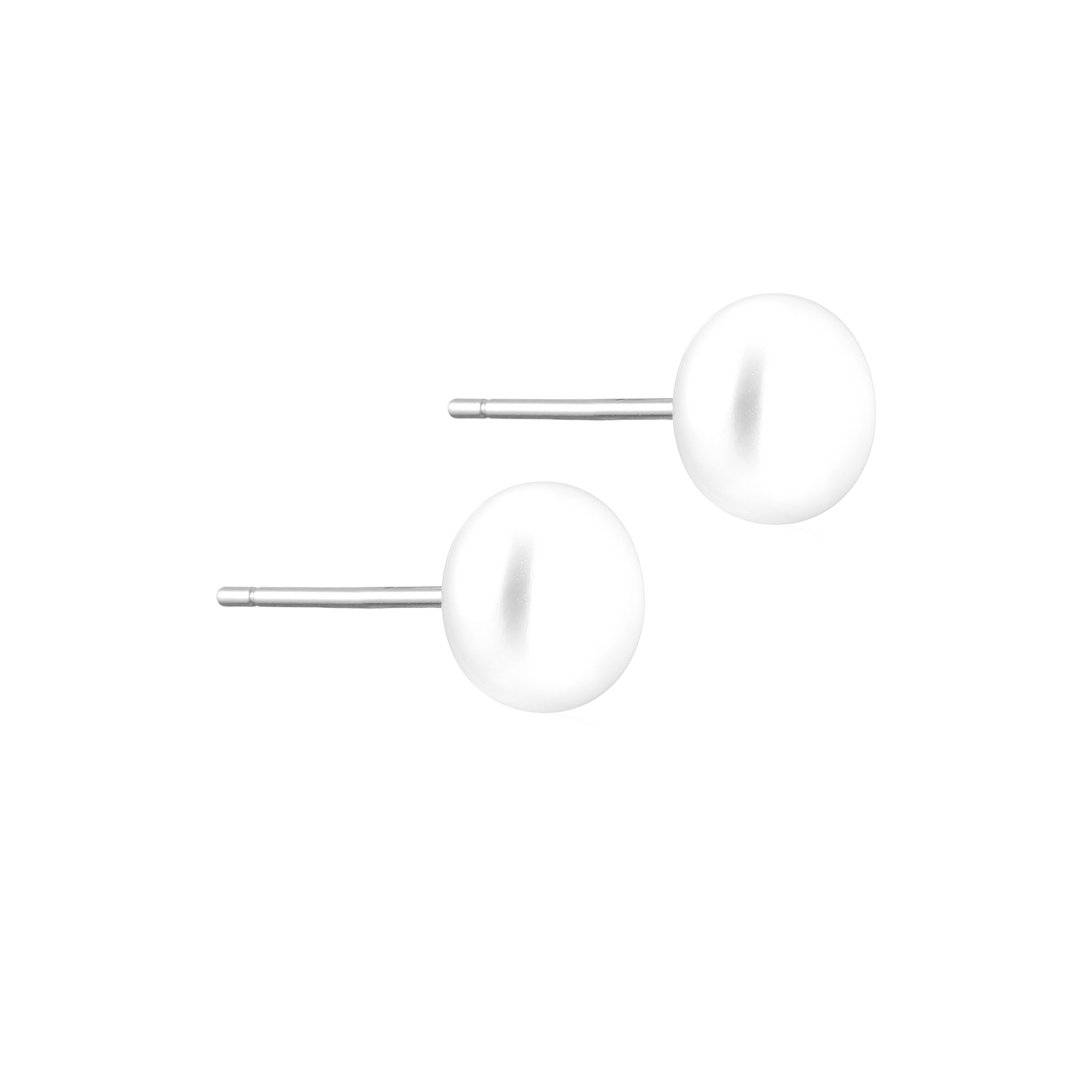 Perlestik Oval Perle Stk Par - Øreringe