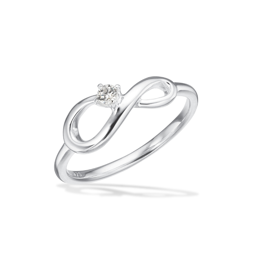Scrouples Sølv Ring Med Uendelighedstegn Zirkonia 730642 - Scrouples Fingerringe