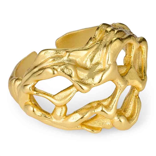 14k Forgyldt Sterlingsølv 925 Ring - Fingerringe