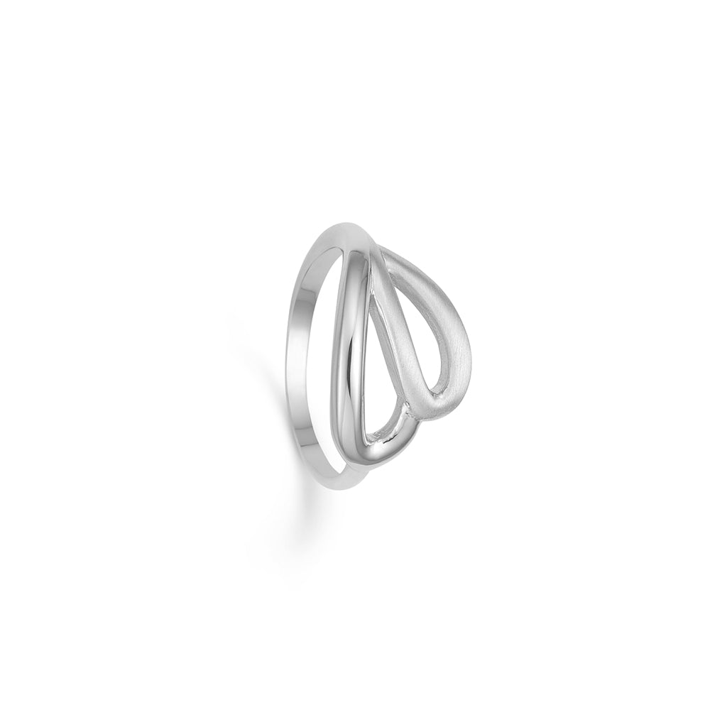 Randers Sølv Ring Med Dråbe Mønster 500108 - Randers Sølv Fingerringe  - 1233690145181