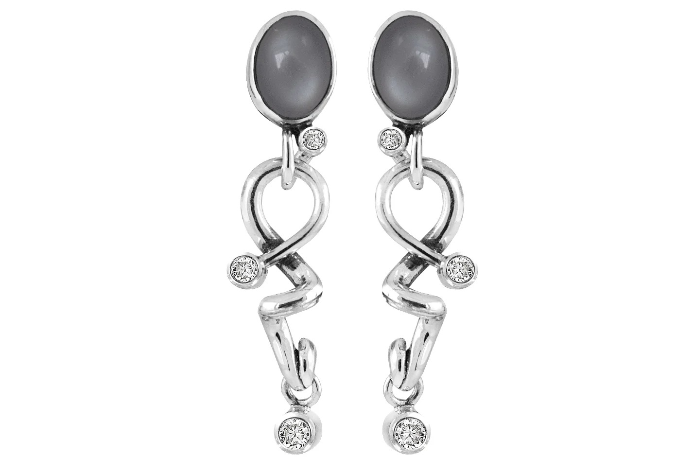 Rabinovich Glamorous Grey øreringe 74116454 - Rabinovich Øreringe