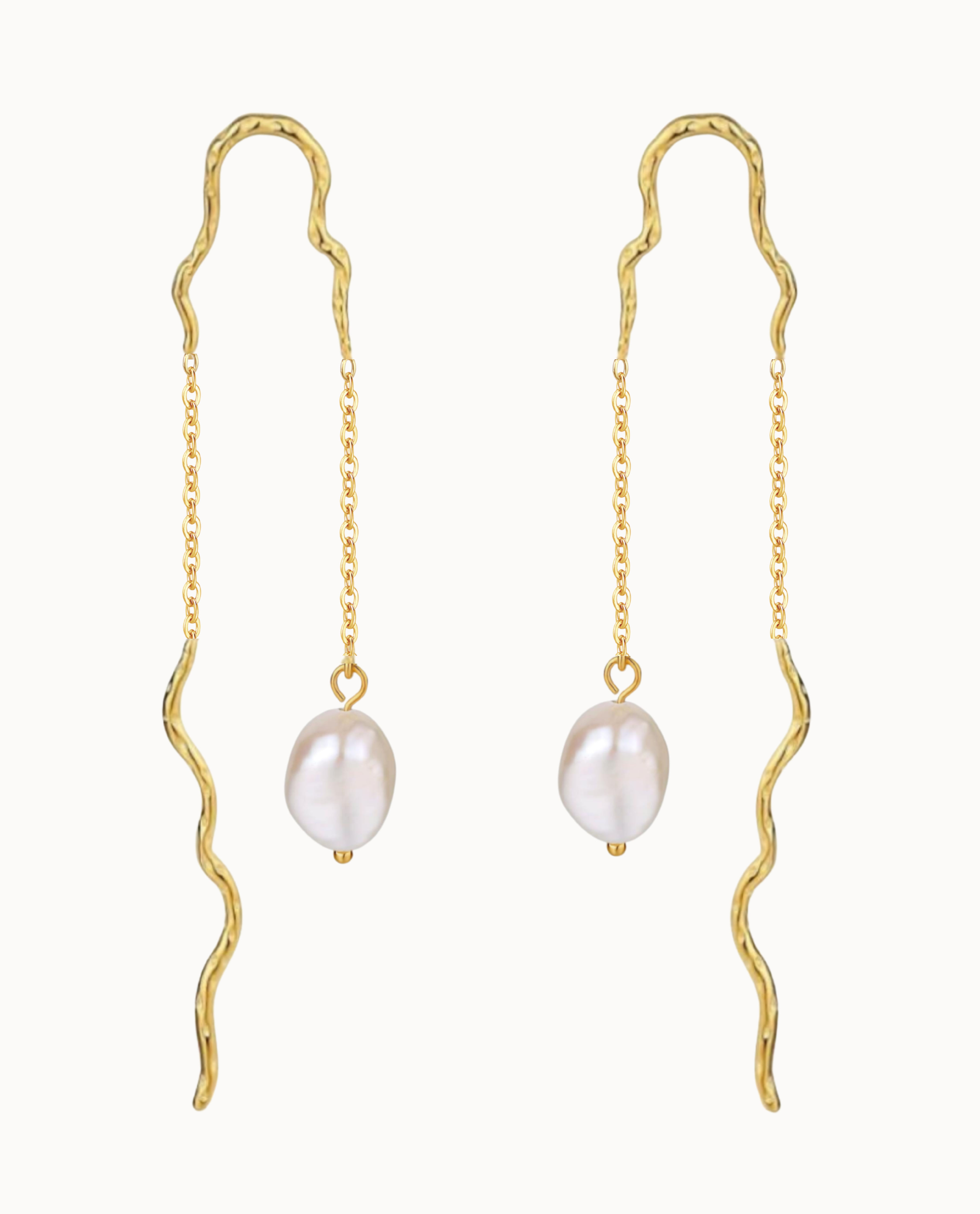 Raja Earrings Forgyldt - Nava Copenhagen Øreringe  - 05715461004423