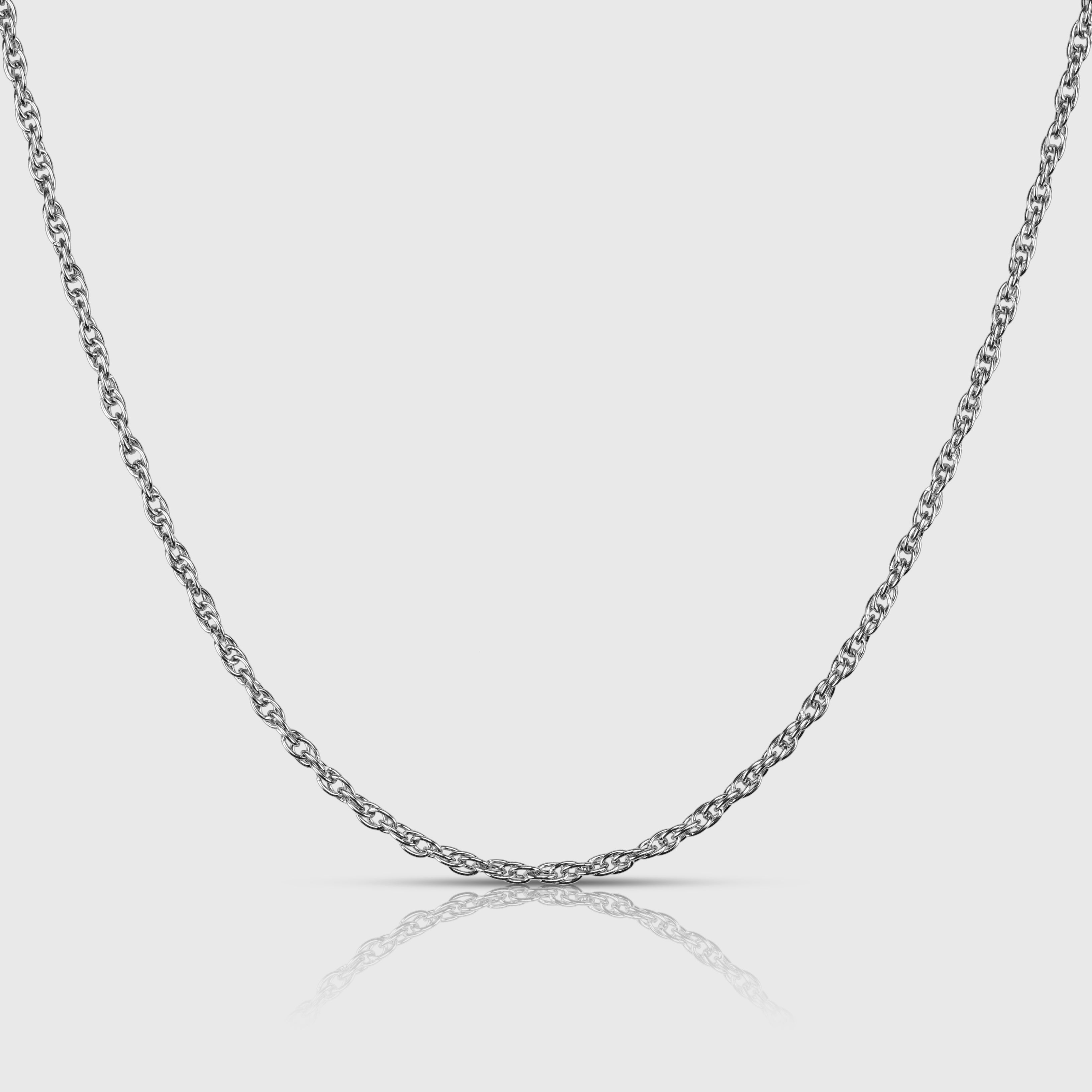 Rope Chain Sølvfarvet - Halskæder