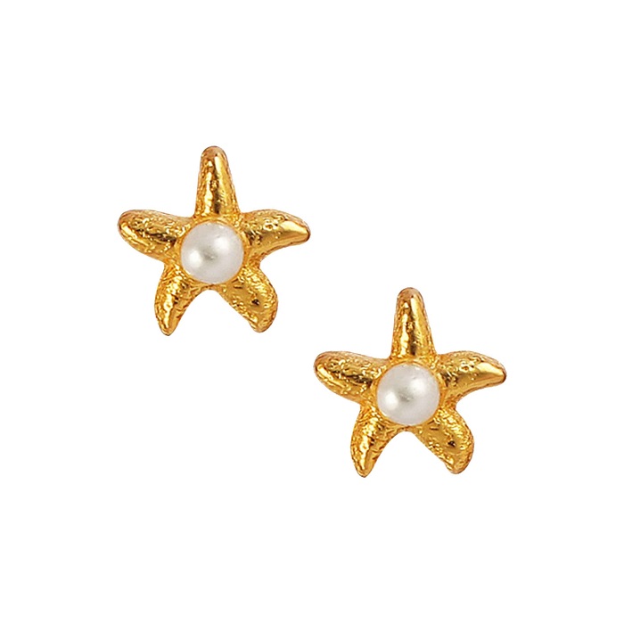 Hultquist Mini Sea Star øreringe Forgyldt S08058 - Hultquist Øreringe