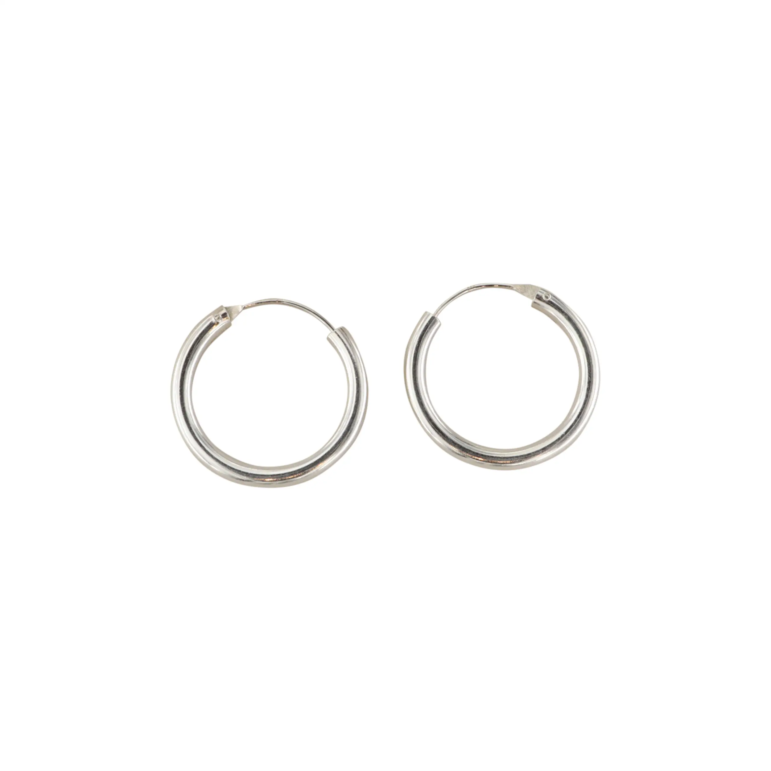 Sølv Hoops 30mm Sterling - Blt Øreringe  - 05740034004609