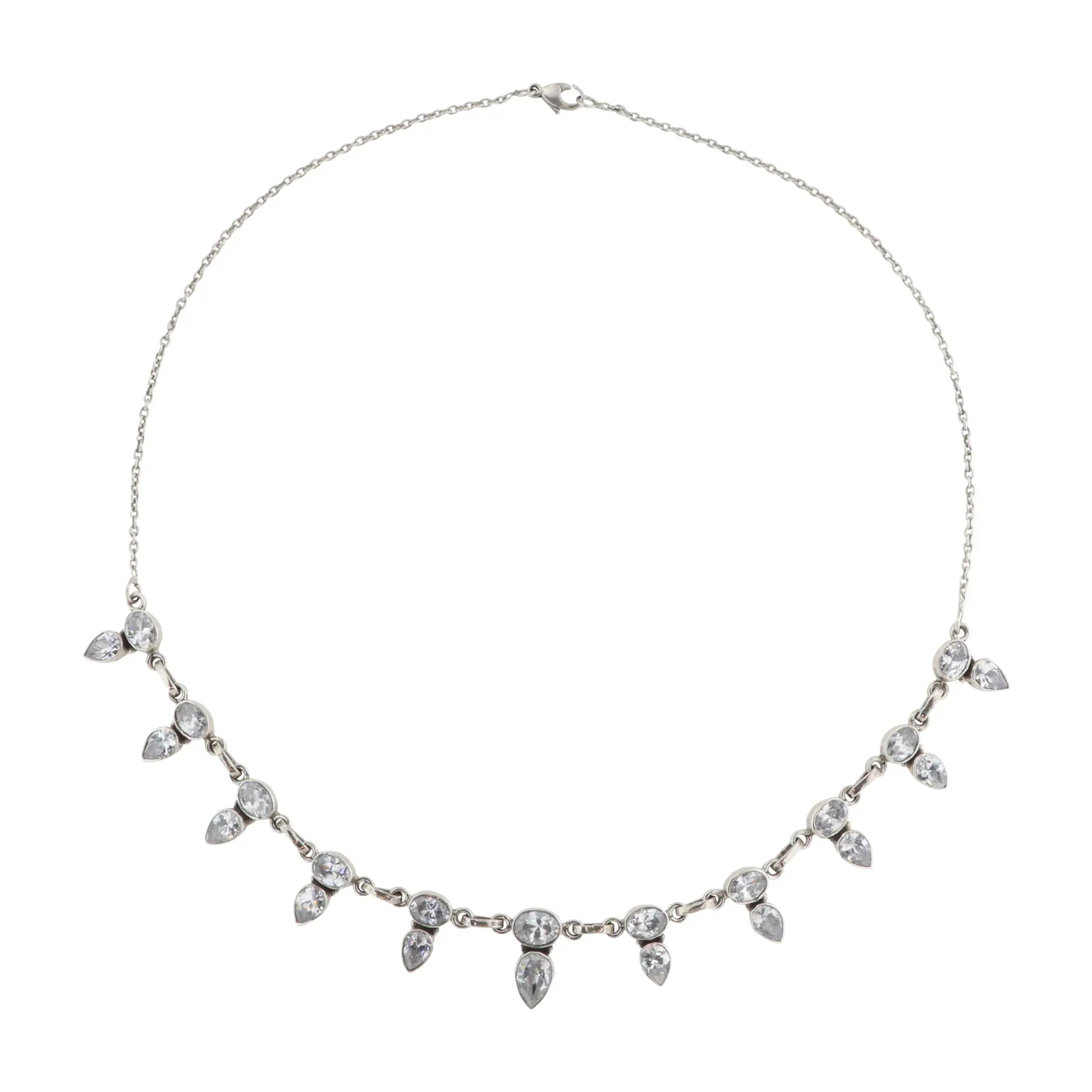 Sølv Halskæde Ankerkæde Smykkesten Sterling - Boc Halskæder  - 05740034004593