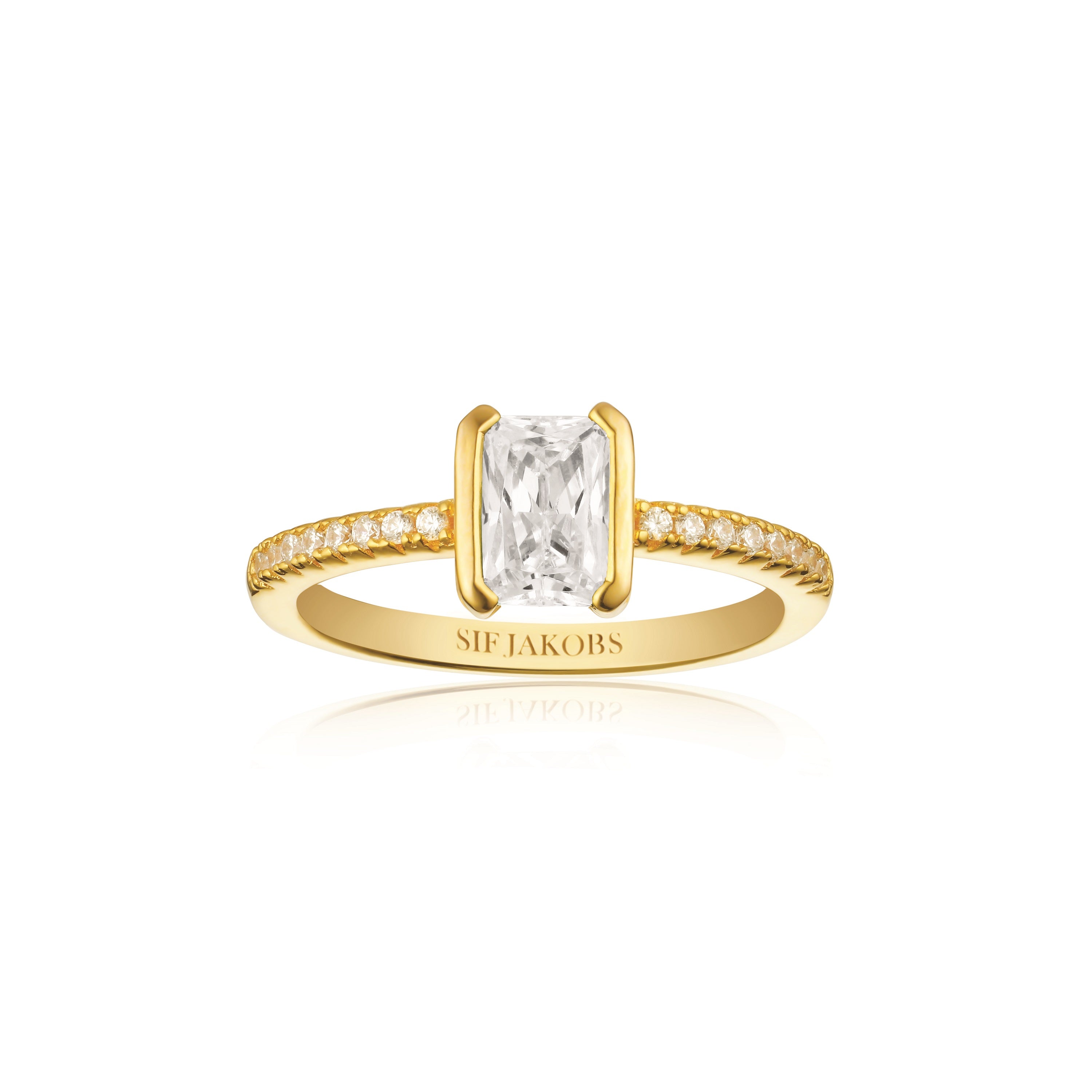 Hvid Sif Jakobs Roccanova Piccolo Ring Med E Zirkonia R42266 - Sif Jakobs Fingerringe  - 1233690170602