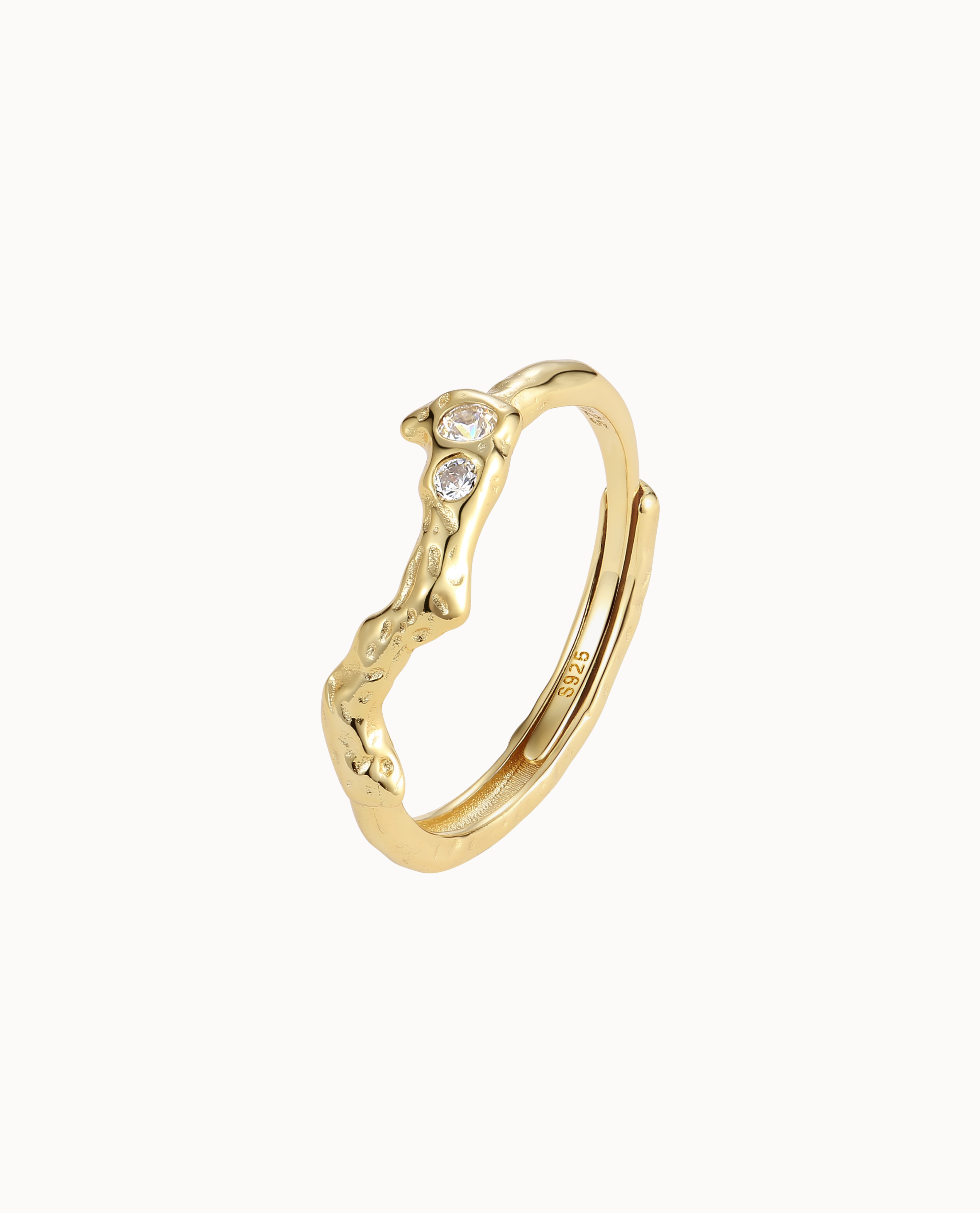 Samui Ring Forgyldt - Nava Copenhagen Fingerringe  - 5715461010059
