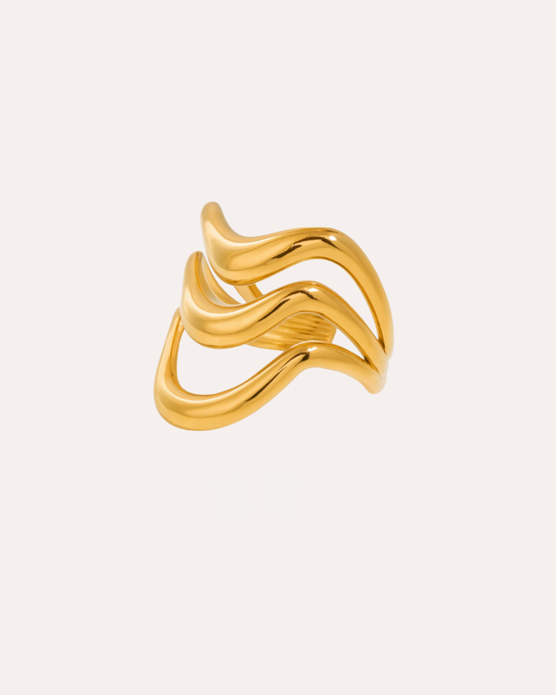 Siren Ring Forgyldt - Khaai Studio Fingerringe
