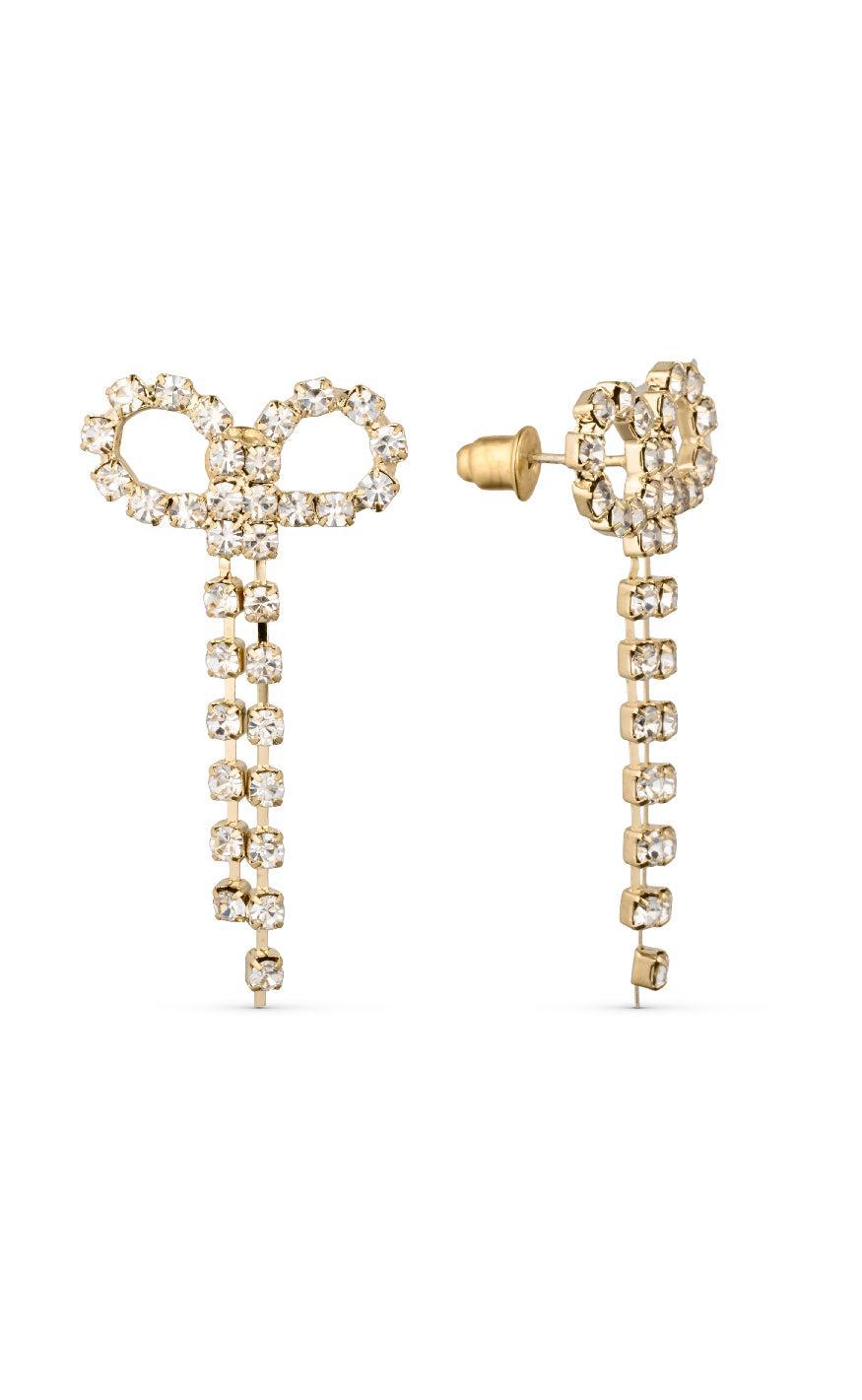 Smykkeli Copenhagen Kita Bow Gold Colour Plated - Øreringe  - 5738539046026