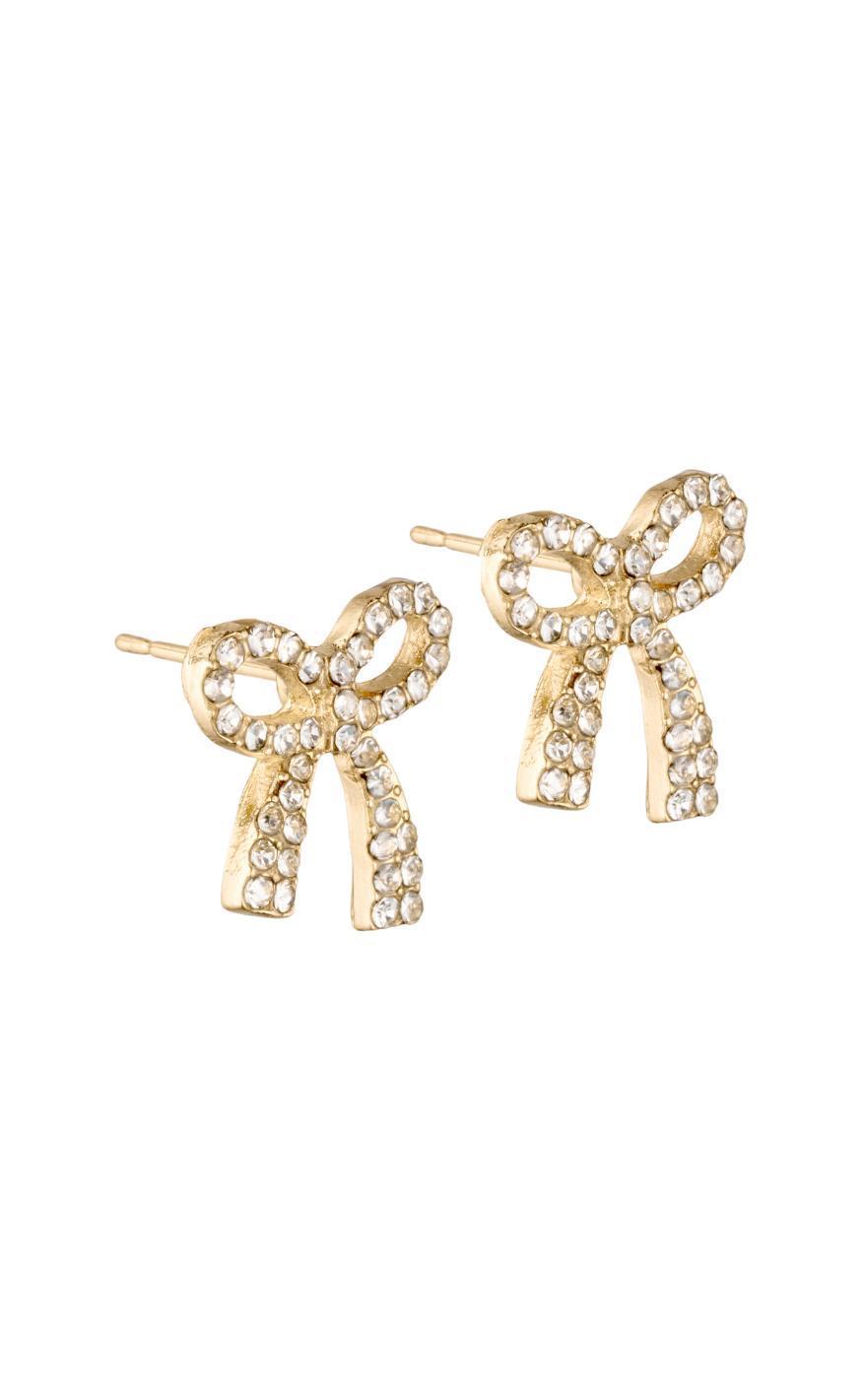 Smykkeli Copenhagen Nara Bow Gold Colour - Øreringe  - 5738539046019