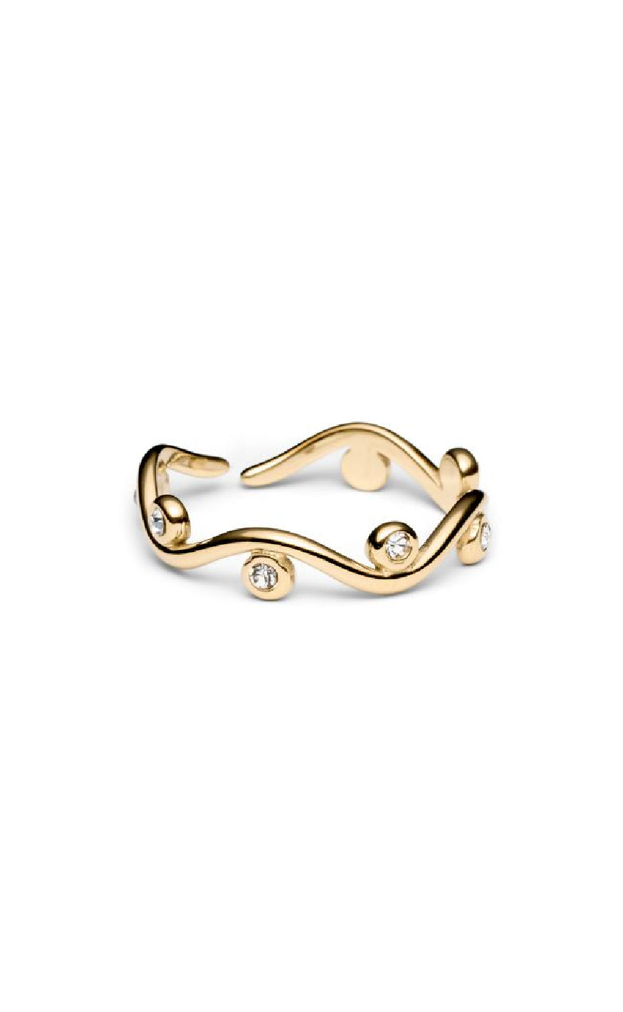 Guld Colour Smykkeli Copenhagen Ring Anika Gold Colour - Fingerringe  - 62328181