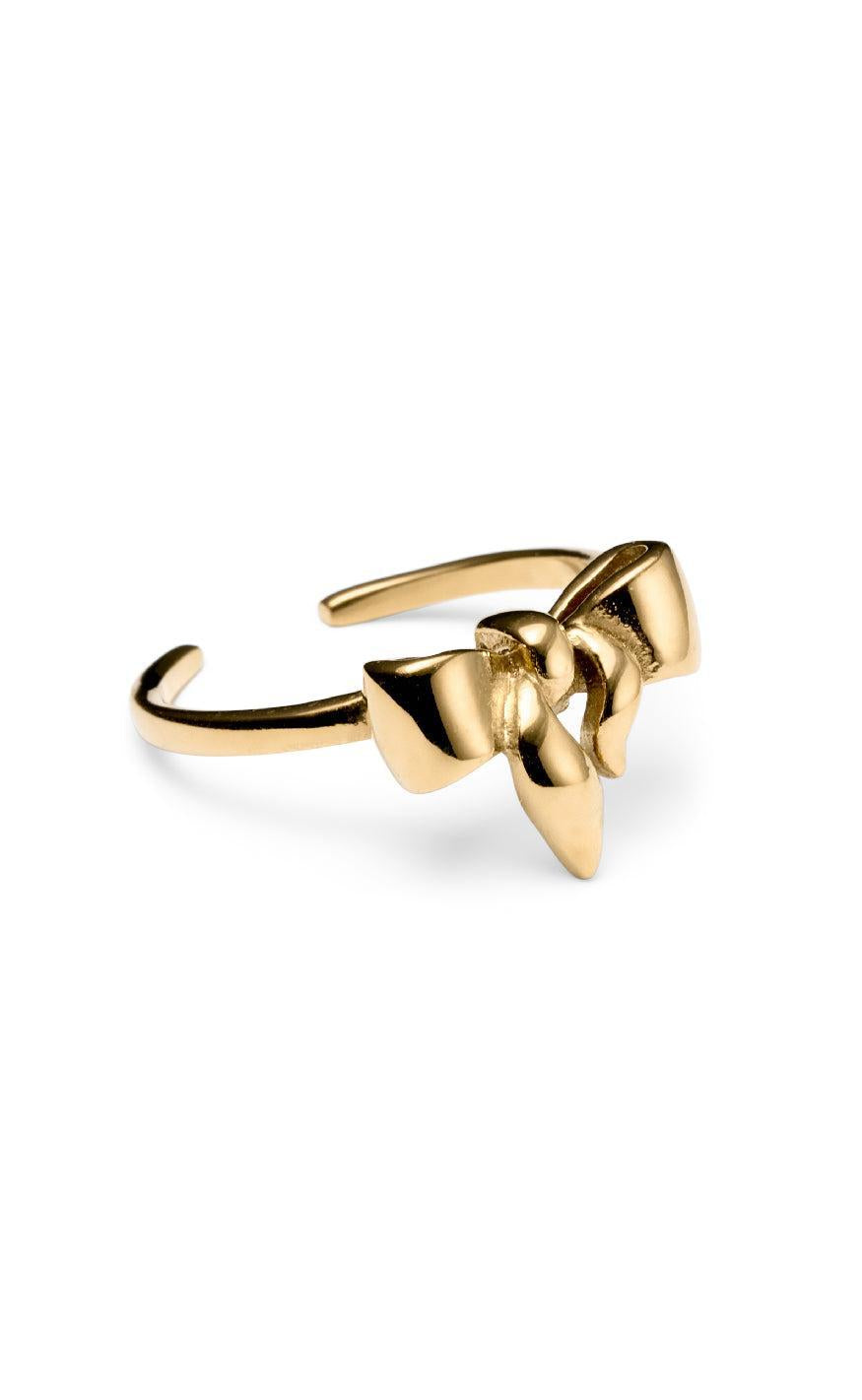 Guld Colour Smykkeli Copenhagen Ring Christina Bow Gold Colour - Fingerringe  - 36249205