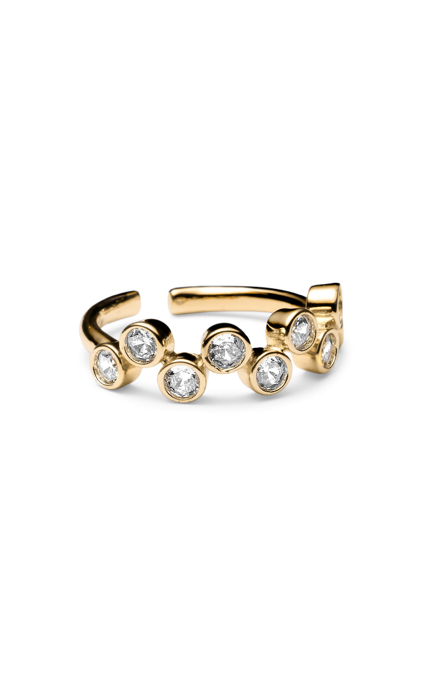 Guld Colour Smykkeli Copenhagen Ring Safira Stone Gold Colour - Fingerringe  - 40373621