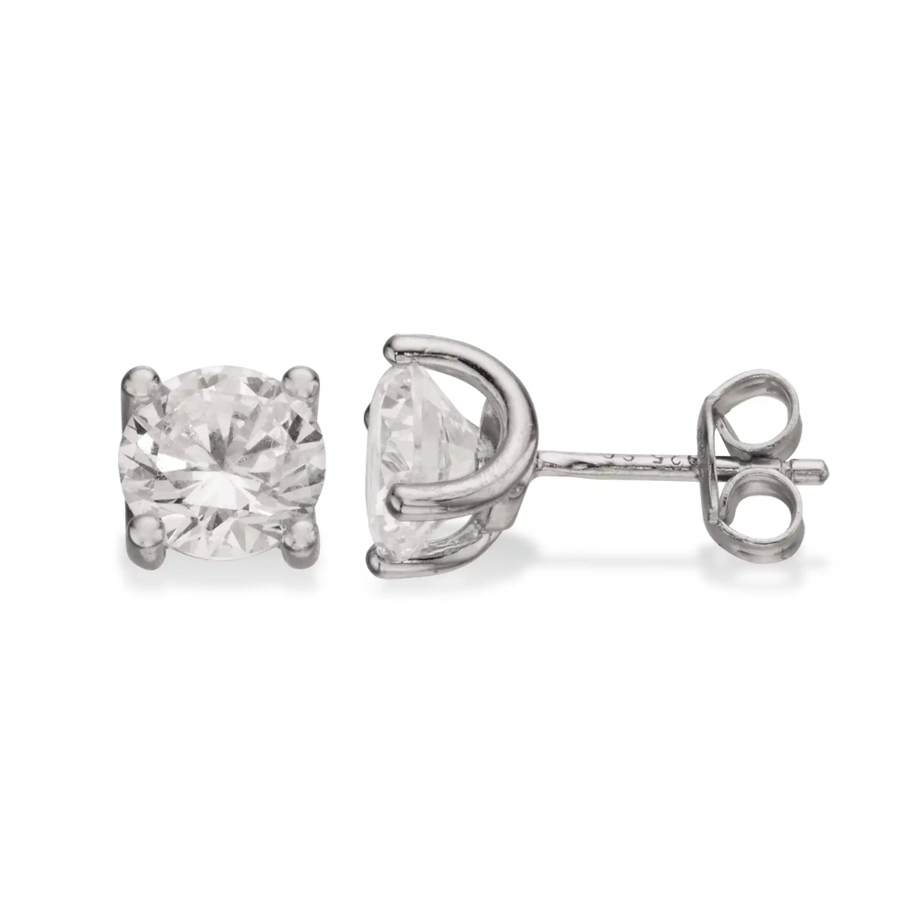 Scrouples Sølv ørestikker Med Sten Zirkonia 7mm 139722 - Scrouples Øreringe