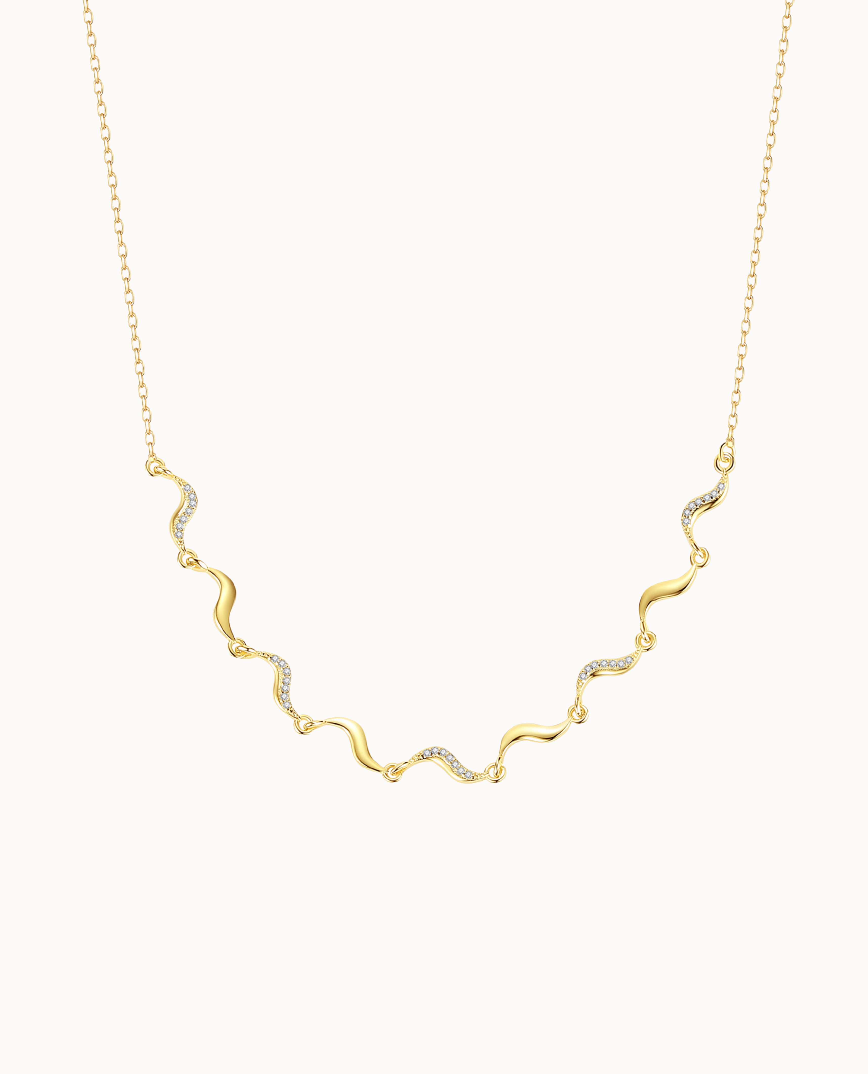 Stella Necklace Forgyldt - Nava Copenhagen Halskæder  - 05715461003174