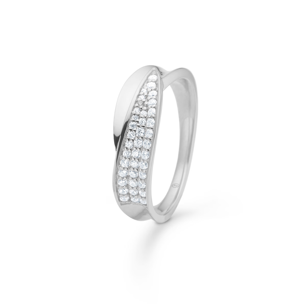 Mads Gloria Ring Sterling Sølv Med Sten Zirkonia 3147073 - Mads Z Fingerringe