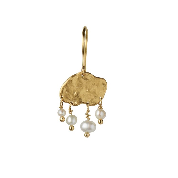 Stine Big Gold Splash ørering 1308 - Stine A Øreringe