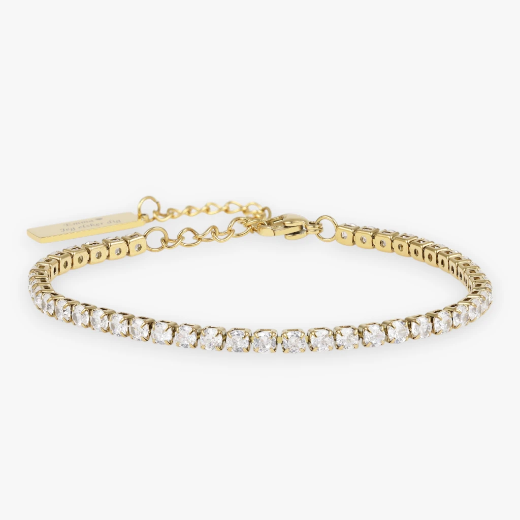 Tennis Armbånd 18k Forgyldt Jewelries - Armbånd