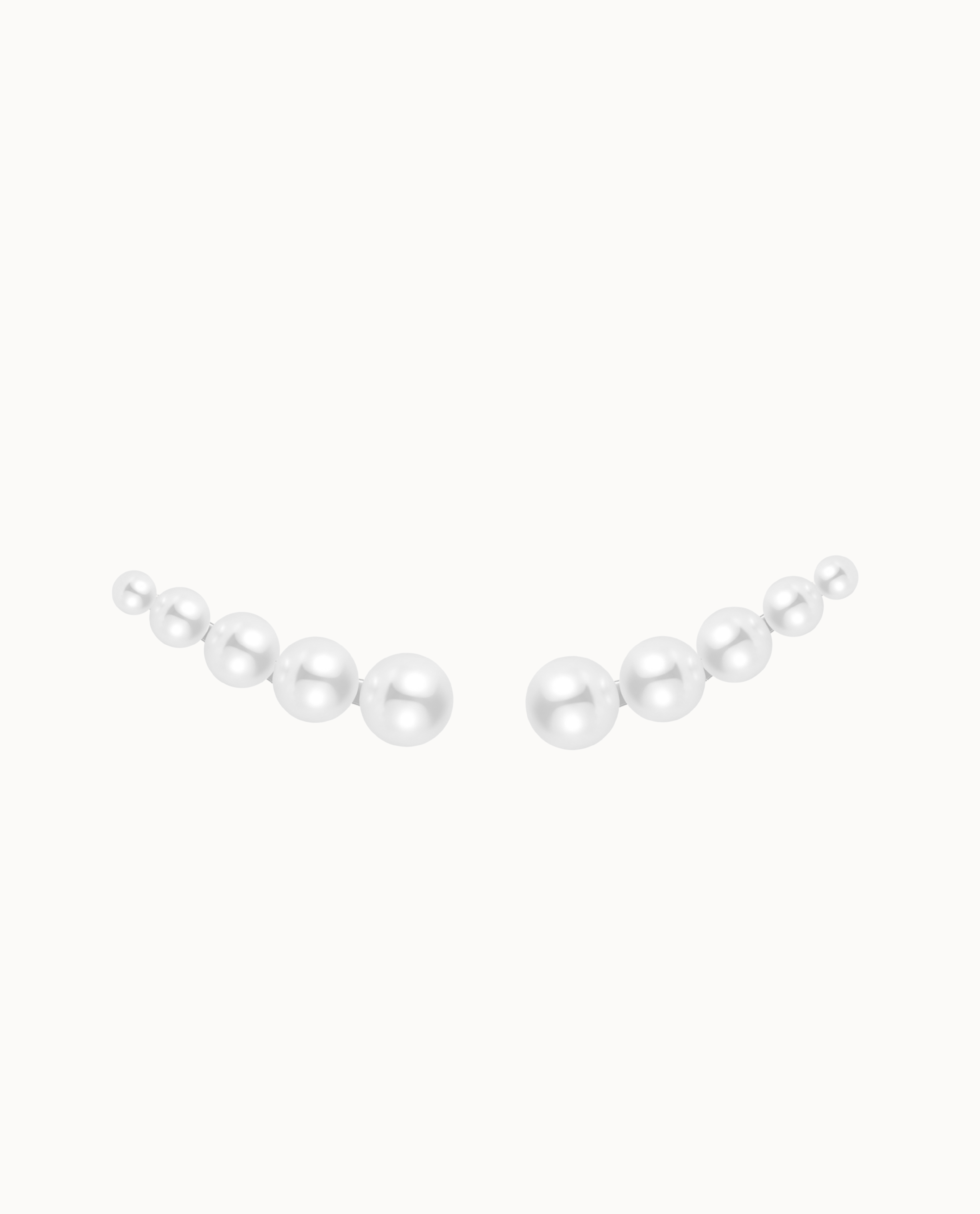 Varuna Ear Climber Sølv - Nava Copenhagen Ørestikkere  - 05715461004522